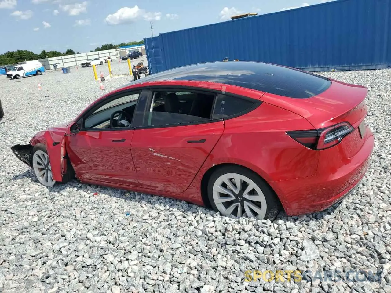 2 Photograph of a damaged car 5YJ3E1EB1PF391220 TESLA MODEL 3 2023