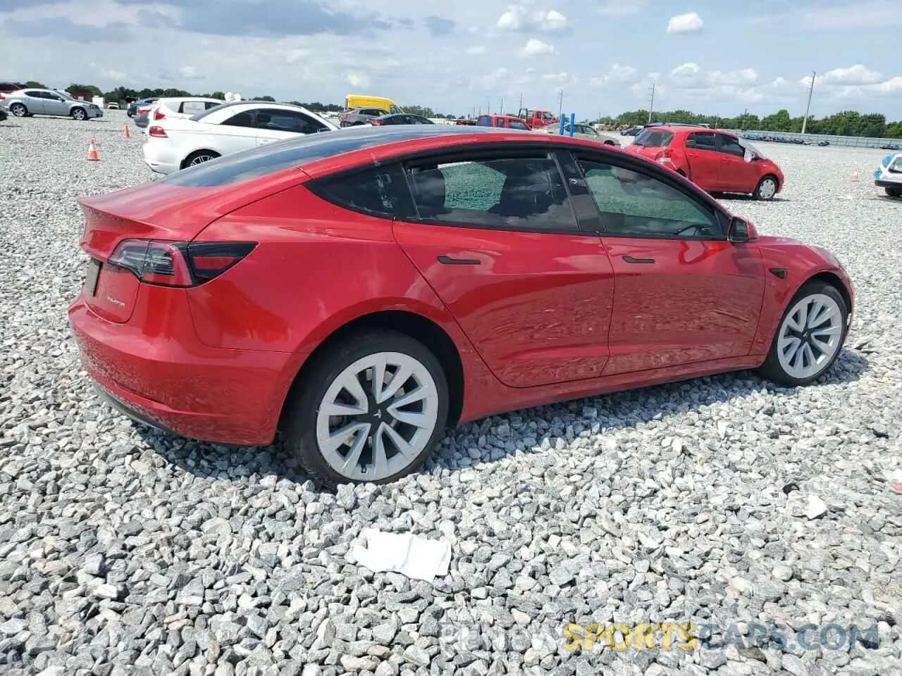 3 Photograph of a damaged car 5YJ3E1EB1PF391220 TESLA MODEL 3 2023