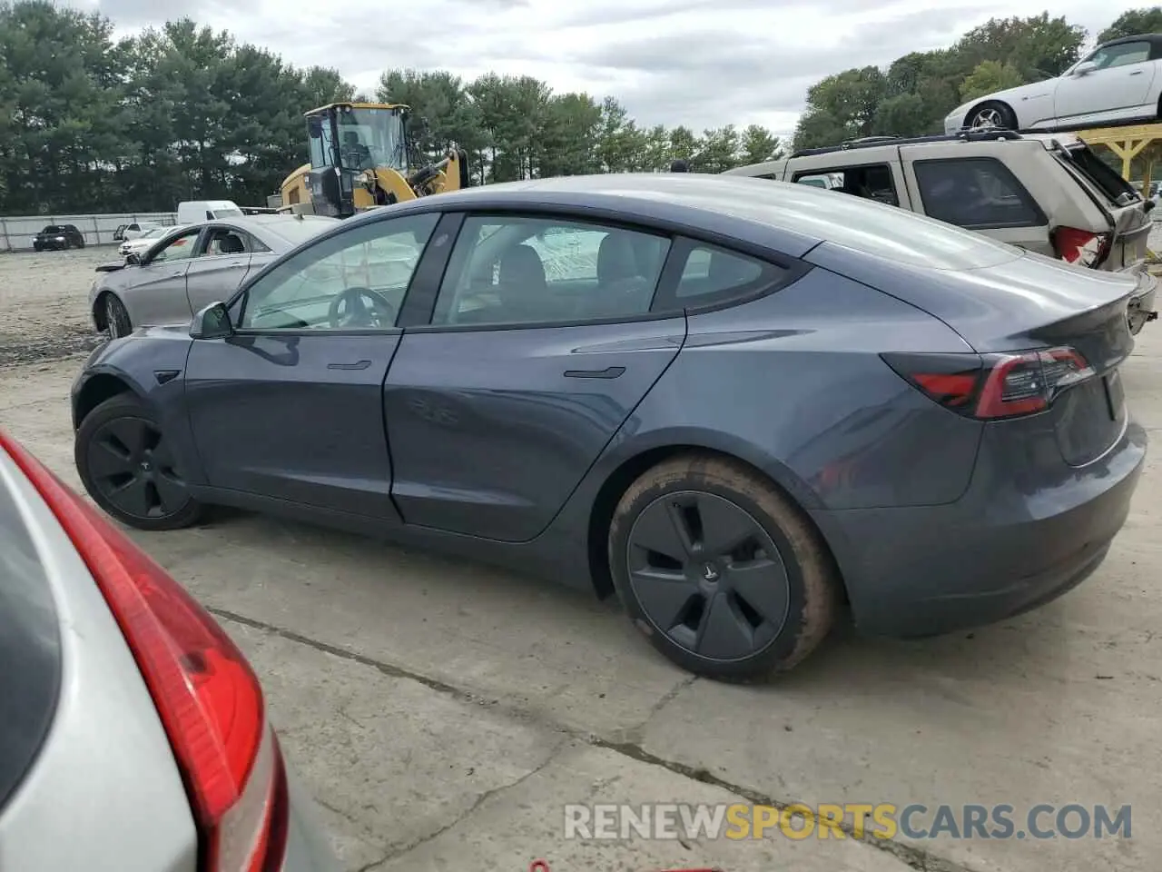 2 Фотография поврежденного автомобиля 5YJ3E1EB1PF634072 TESLA MODEL 3 2023