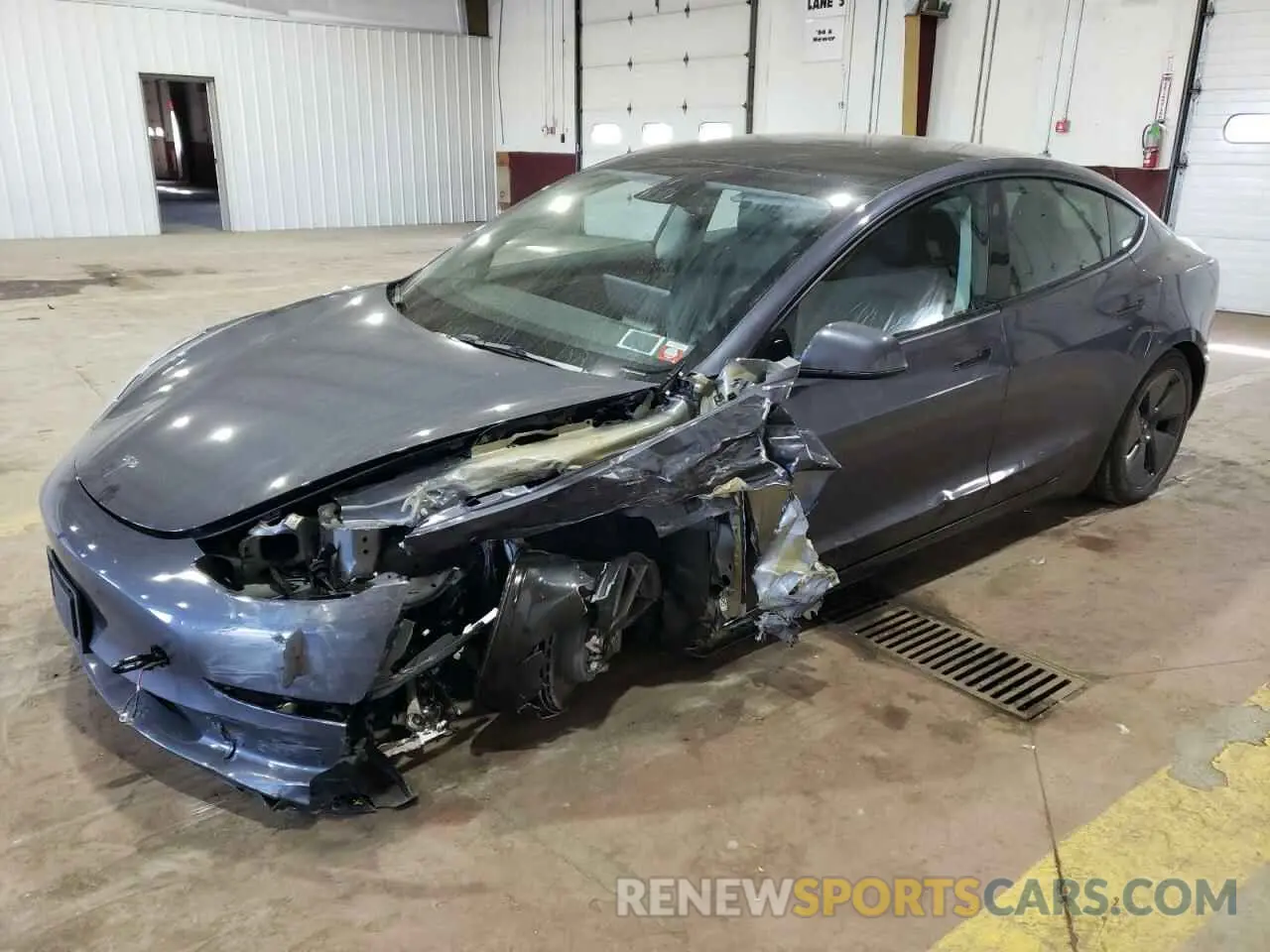 1 Photograph of a damaged car 5YJ3E1EB1PF635707 TESLA MODEL 3 2023