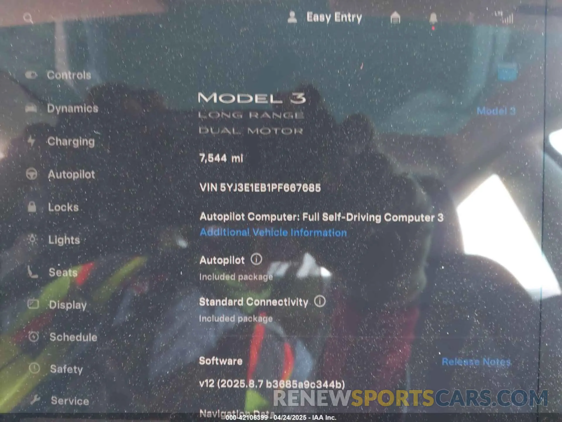 7 Фотография поврежденного автомобиля 5YJ3E1EB1PF667685 TESLA MODEL 3 2023