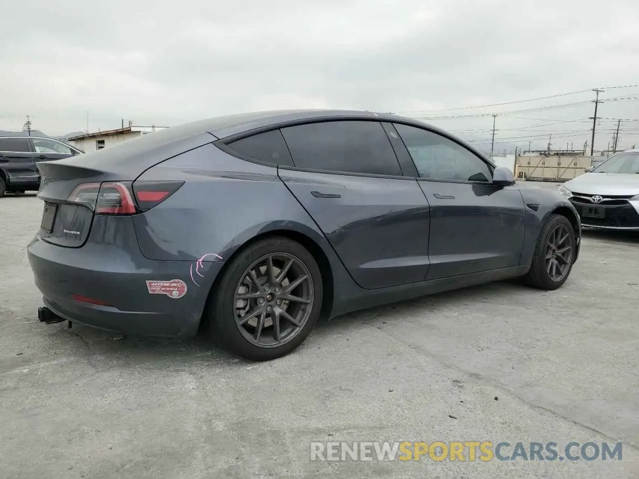 3 Photograph of a damaged car 5YJ3E1EB1PF676192 TESLA MODEL 3 2023