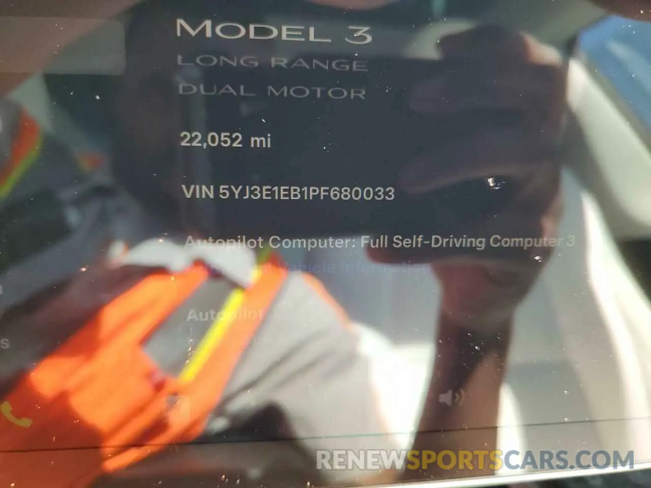 9 Фотография поврежденного автомобиля 5YJ3E1EB1PF680033 TESLA MODEL 3 2023