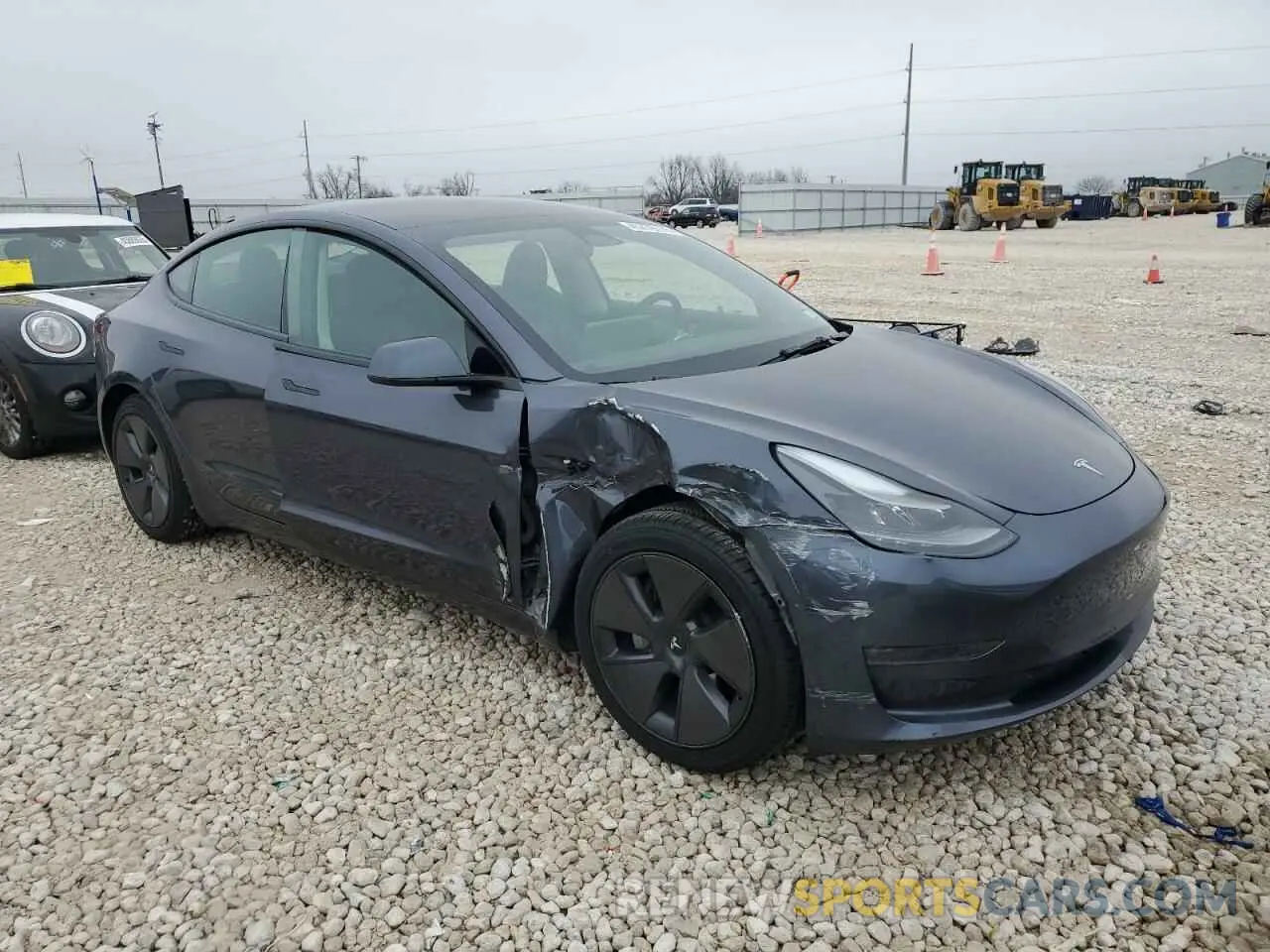 4 Photograph of a damaged car 5YJ3E1EB1PF708140 TESLA MODEL 3 2023