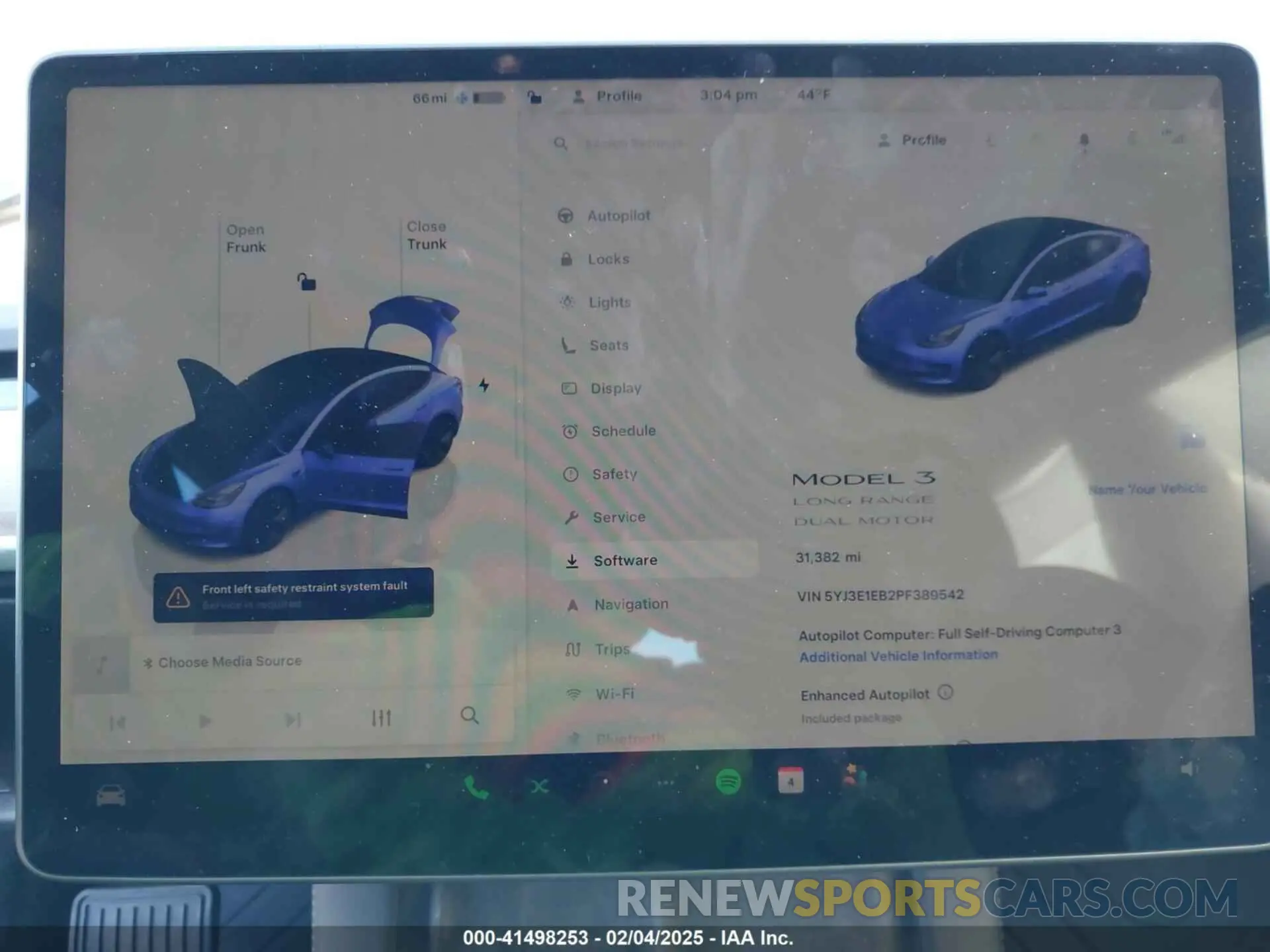 7 Photograph of a damaged car 5YJ3E1EB2PF389542 TESLA MODEL 3 2023