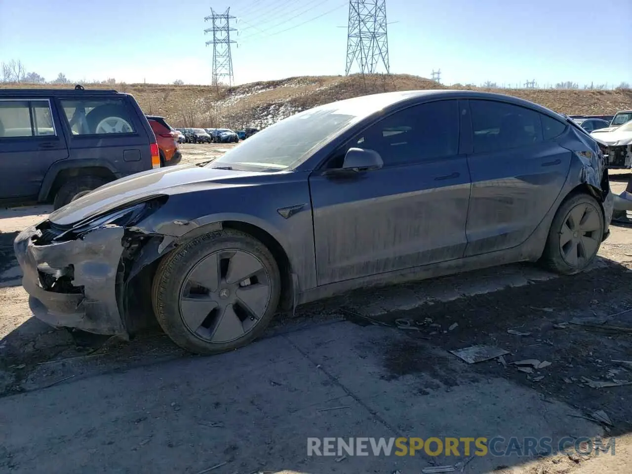 1 Фотография поврежденного автомобиля 5YJ3E1EB2PF392859 TESLA MODEL 3 2023