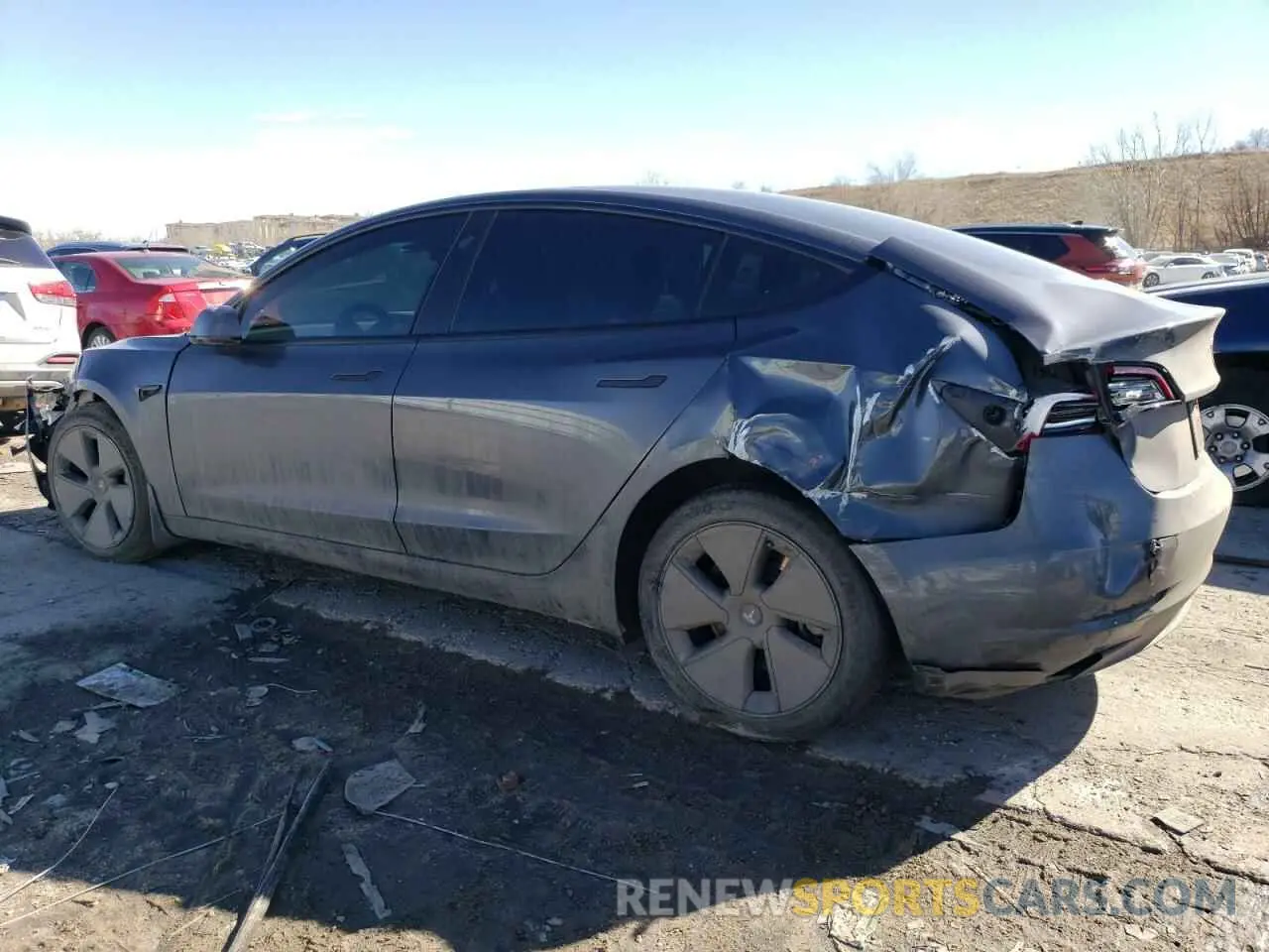 2 Фотография поврежденного автомобиля 5YJ3E1EB2PF392859 TESLA MODEL 3 2023