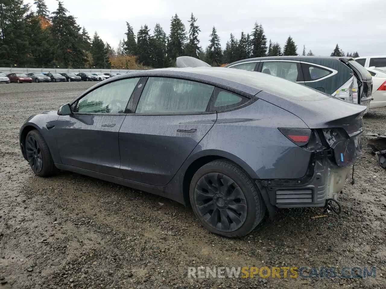 2 Photograph of a damaged car 5YJ3E1EB2PF461453 TESLA MODEL 3 2023