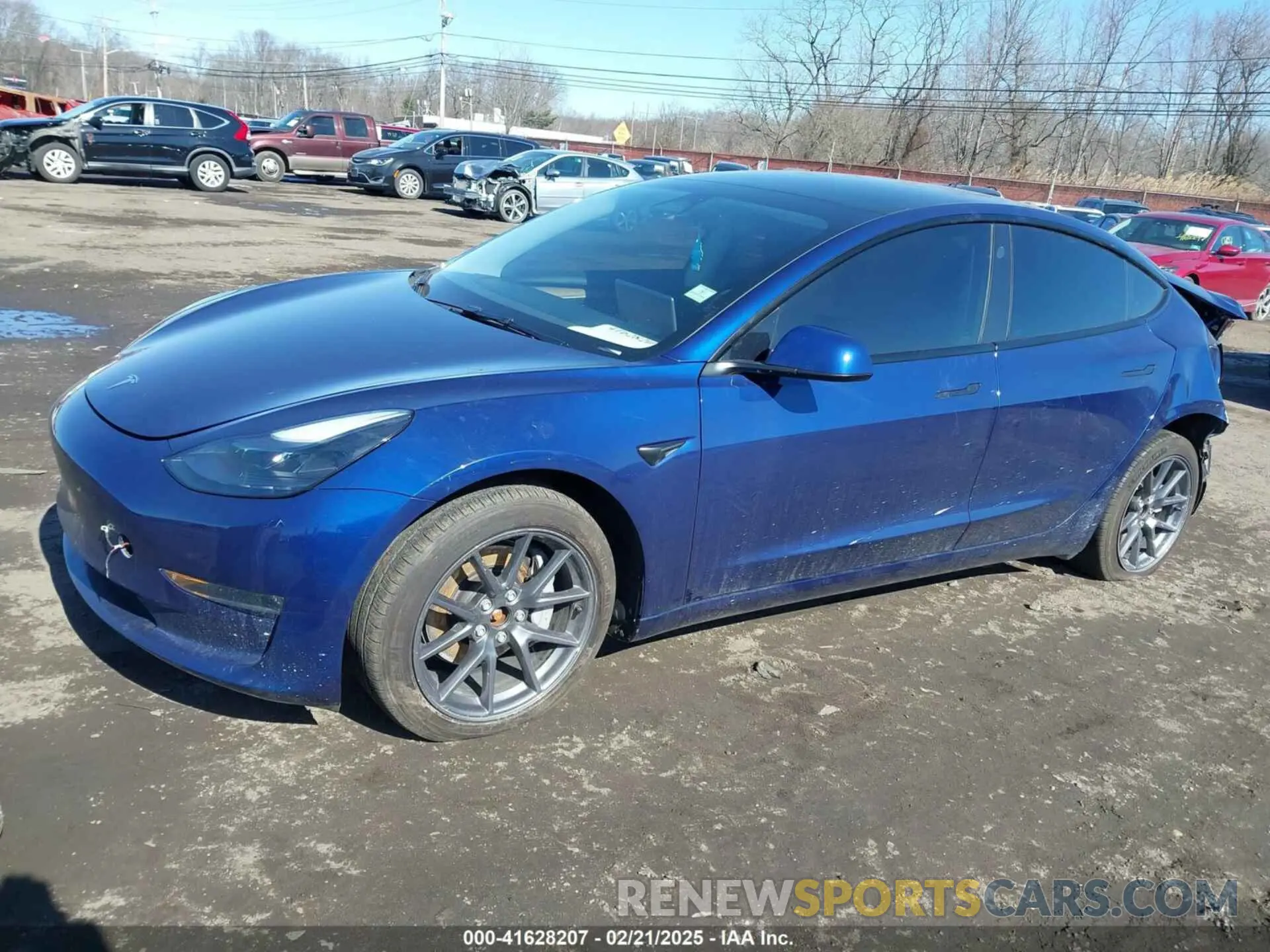 2 Photograph of a damaged car 5YJ3E1EB2PF602781 TESLA MODEL 3 2023