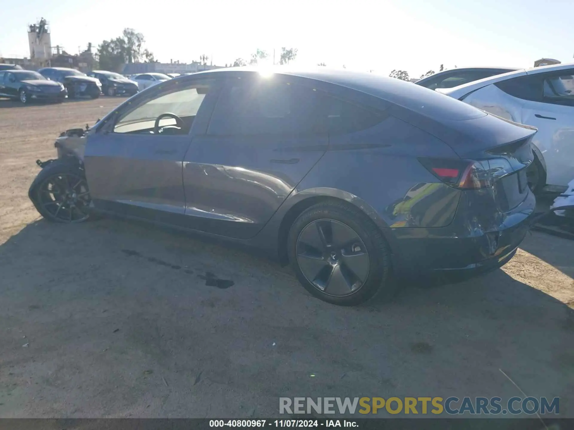 3 Photograph of a damaged car 5YJ3E1EB2PF628541 TESLA MODEL 3 2023