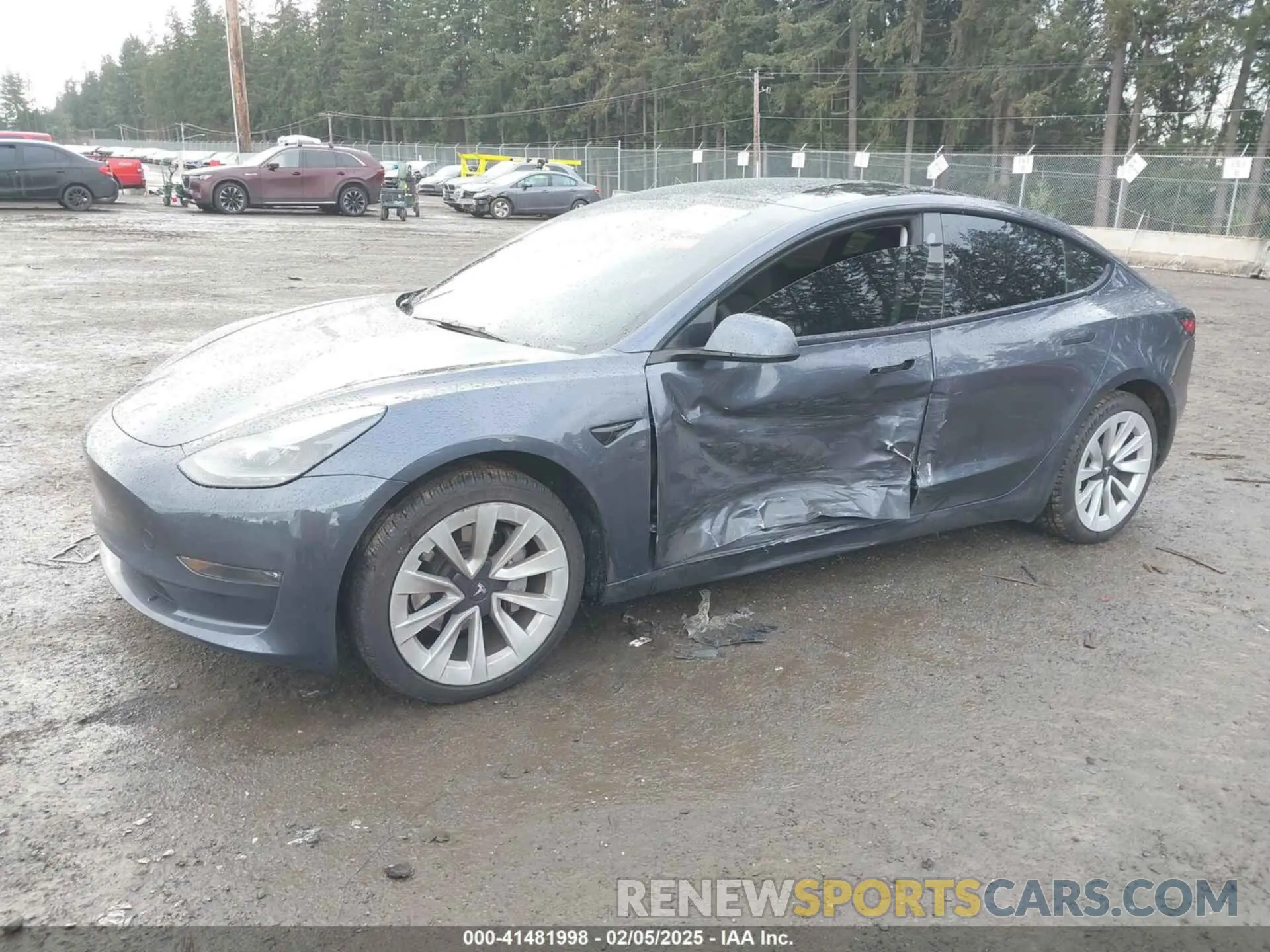 2 Photograph of a damaged car 5YJ3E1EB2PF637191 TESLA MODEL 3 2023