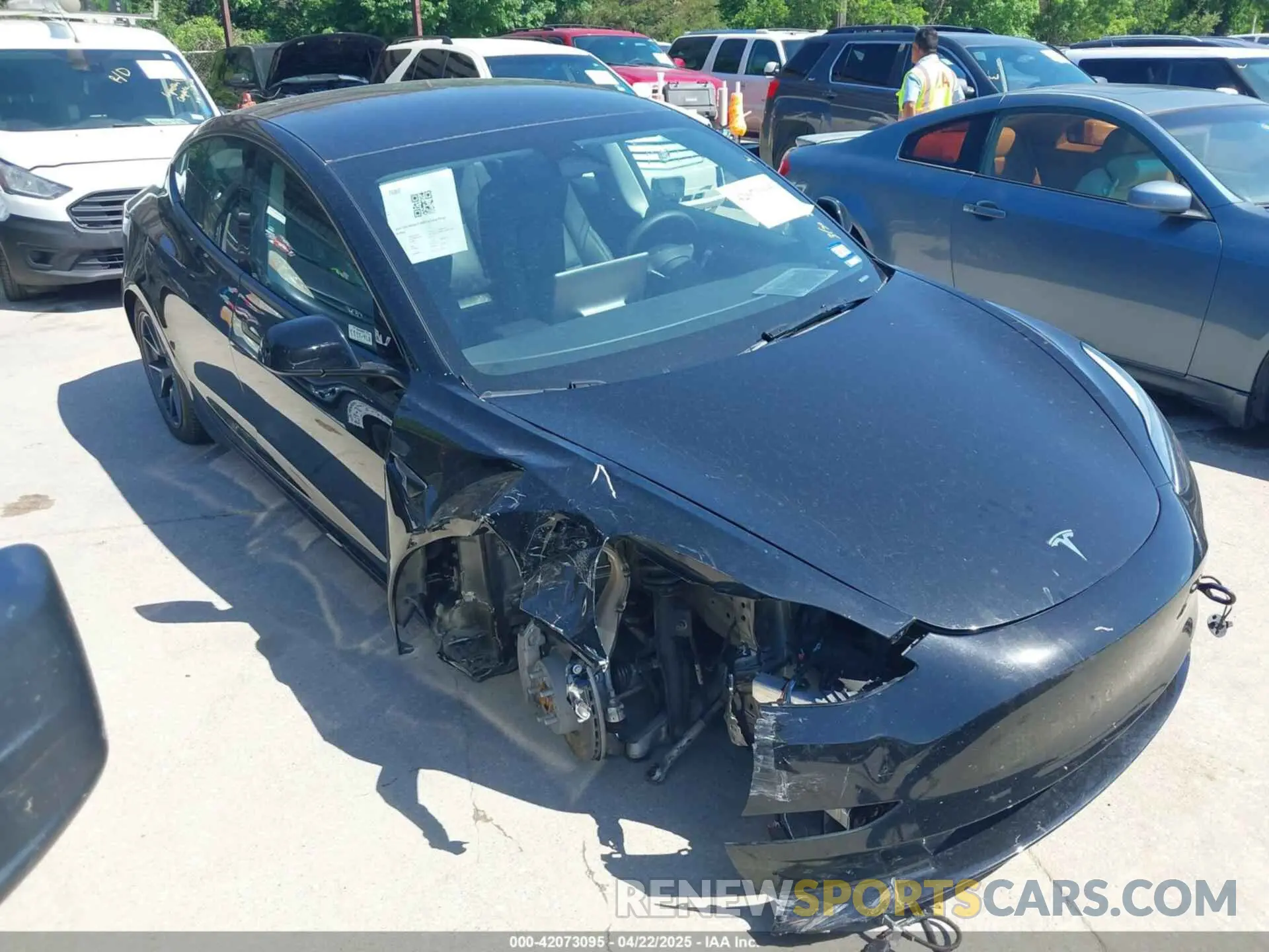 1 Фотография поврежденного автомобиля 5YJ3E1EB2PF688173 TESLA MODEL 3 2023