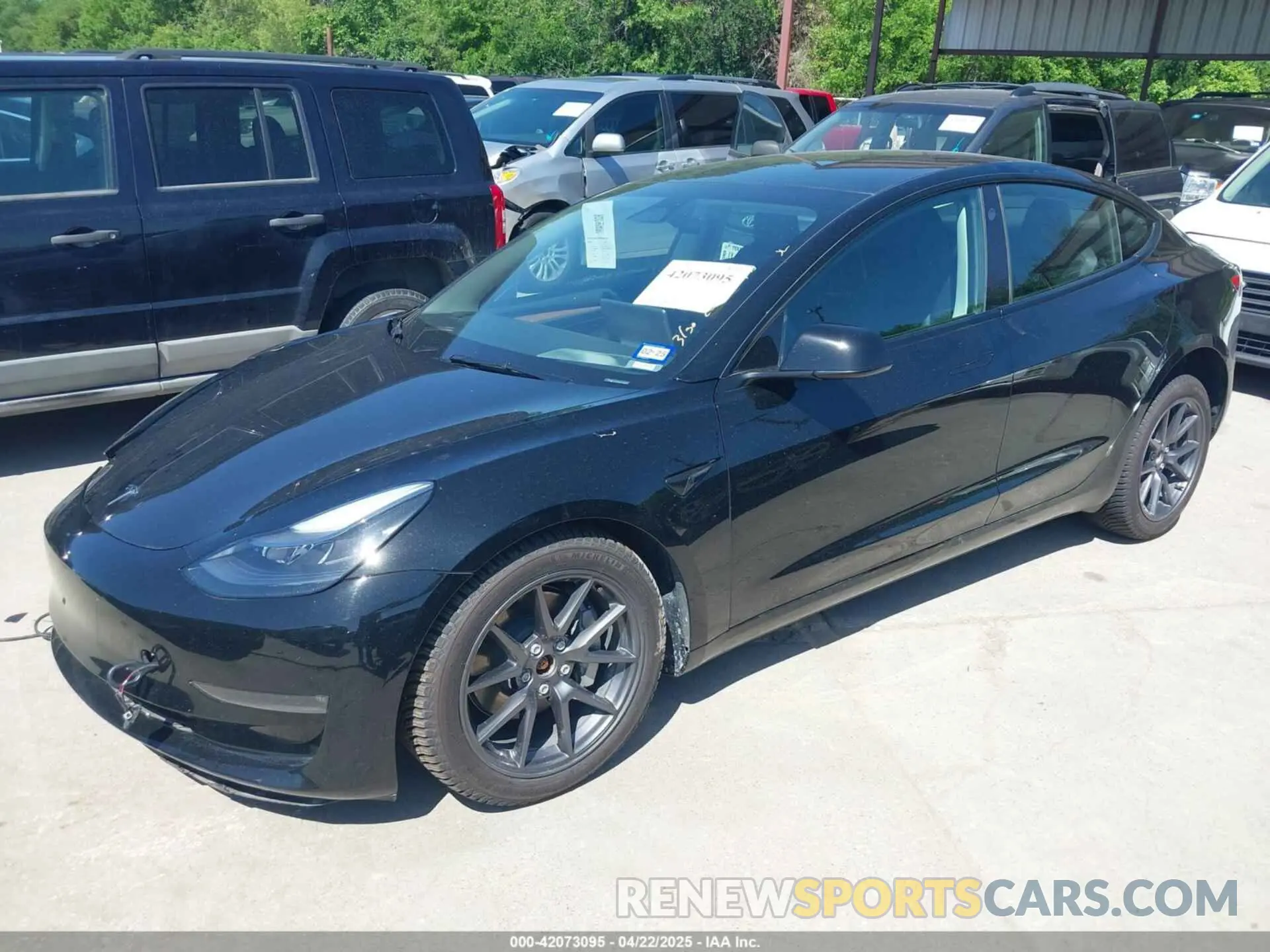 2 Фотография поврежденного автомобиля 5YJ3E1EB2PF688173 TESLA MODEL 3 2023