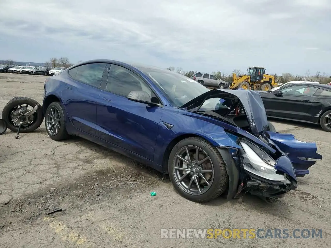 4 Фотография поврежденного автомобиля 5YJ3E1EB3PF390263 TESLA MODEL 3 2023