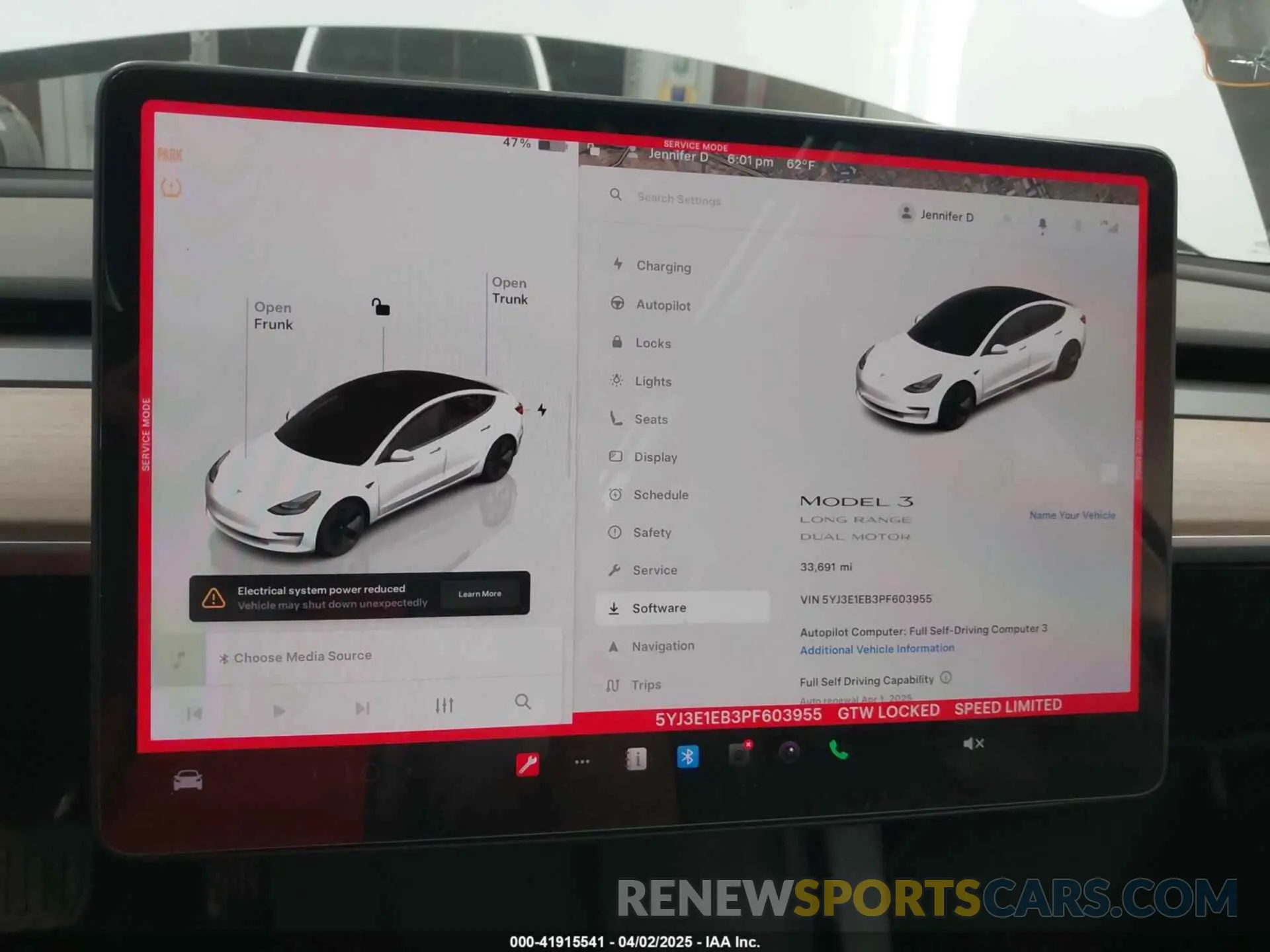 17 Photograph of a damaged car 5YJ3E1EB3PF603955 TESLA MODEL 3 2023