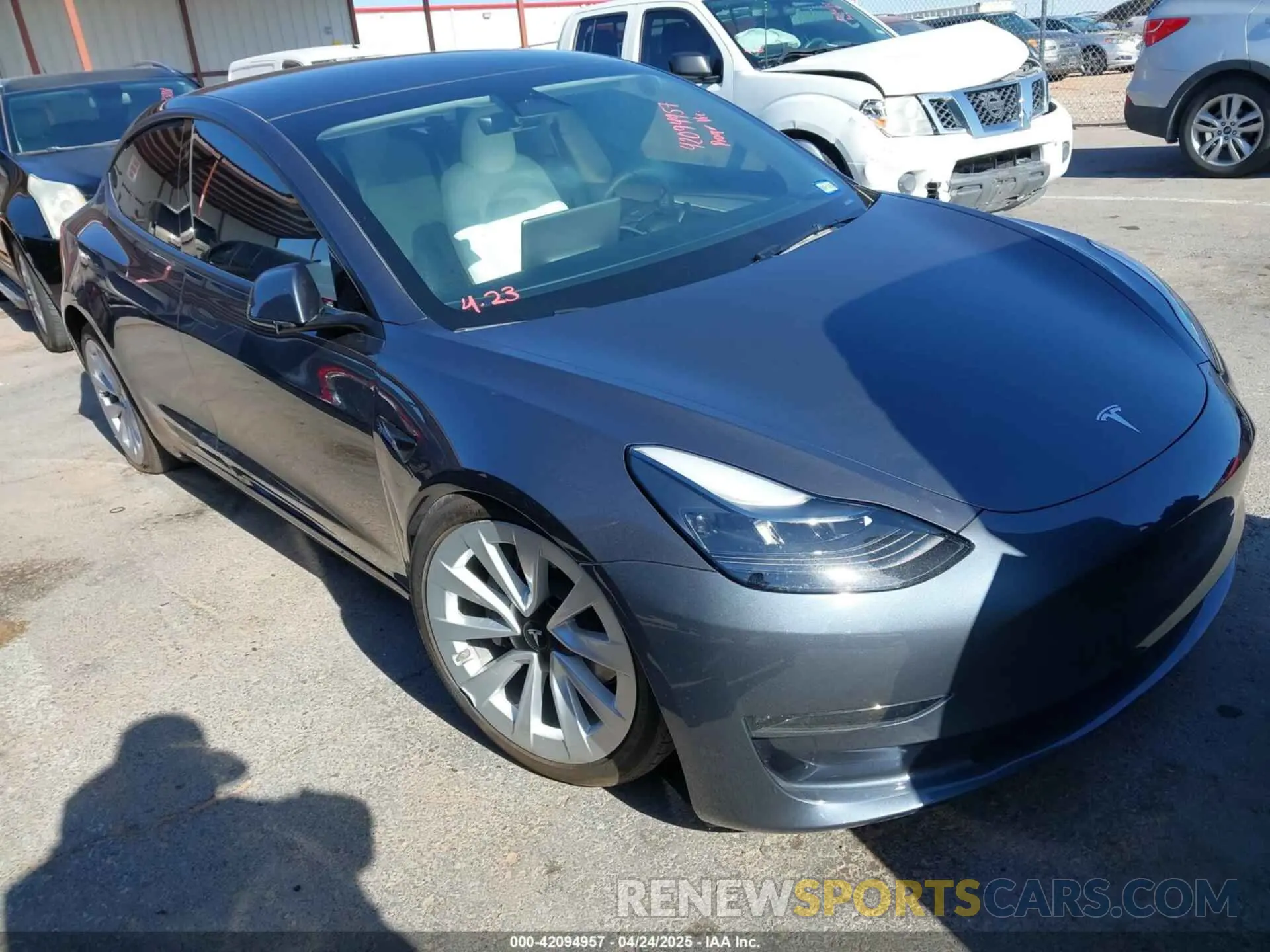1 Фотография поврежденного автомобиля 5YJ3E1EB3PF626345 TESLA MODEL 3 2023