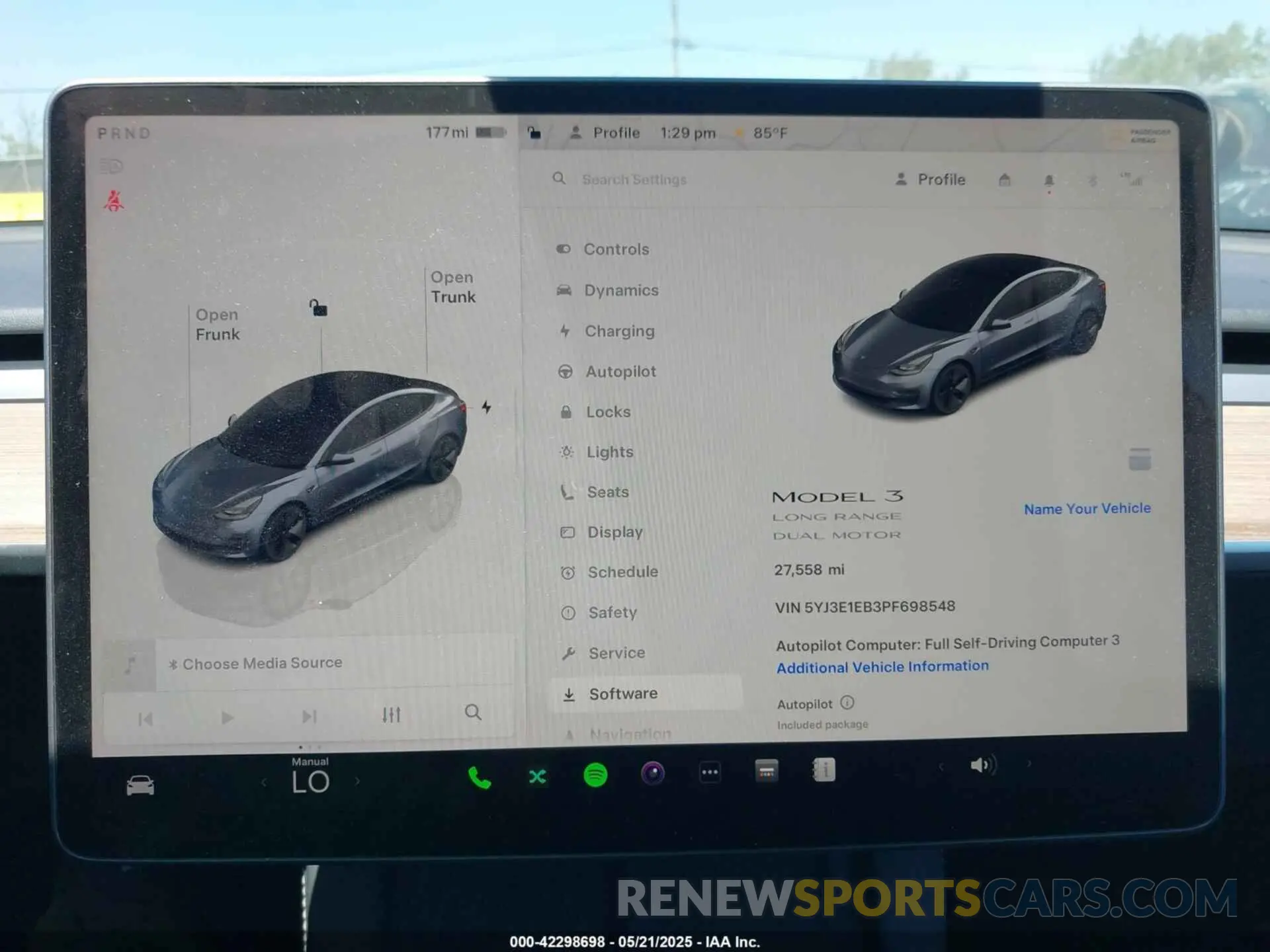 7 Photograph of a damaged car 5YJ3E1EB3PF698548 TESLA MODEL 3 2023