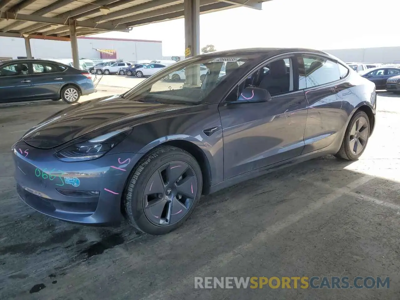 1 Фотография поврежденного автомобиля 5YJ3E1EB3PF705515 TESLA MODEL 3 2023