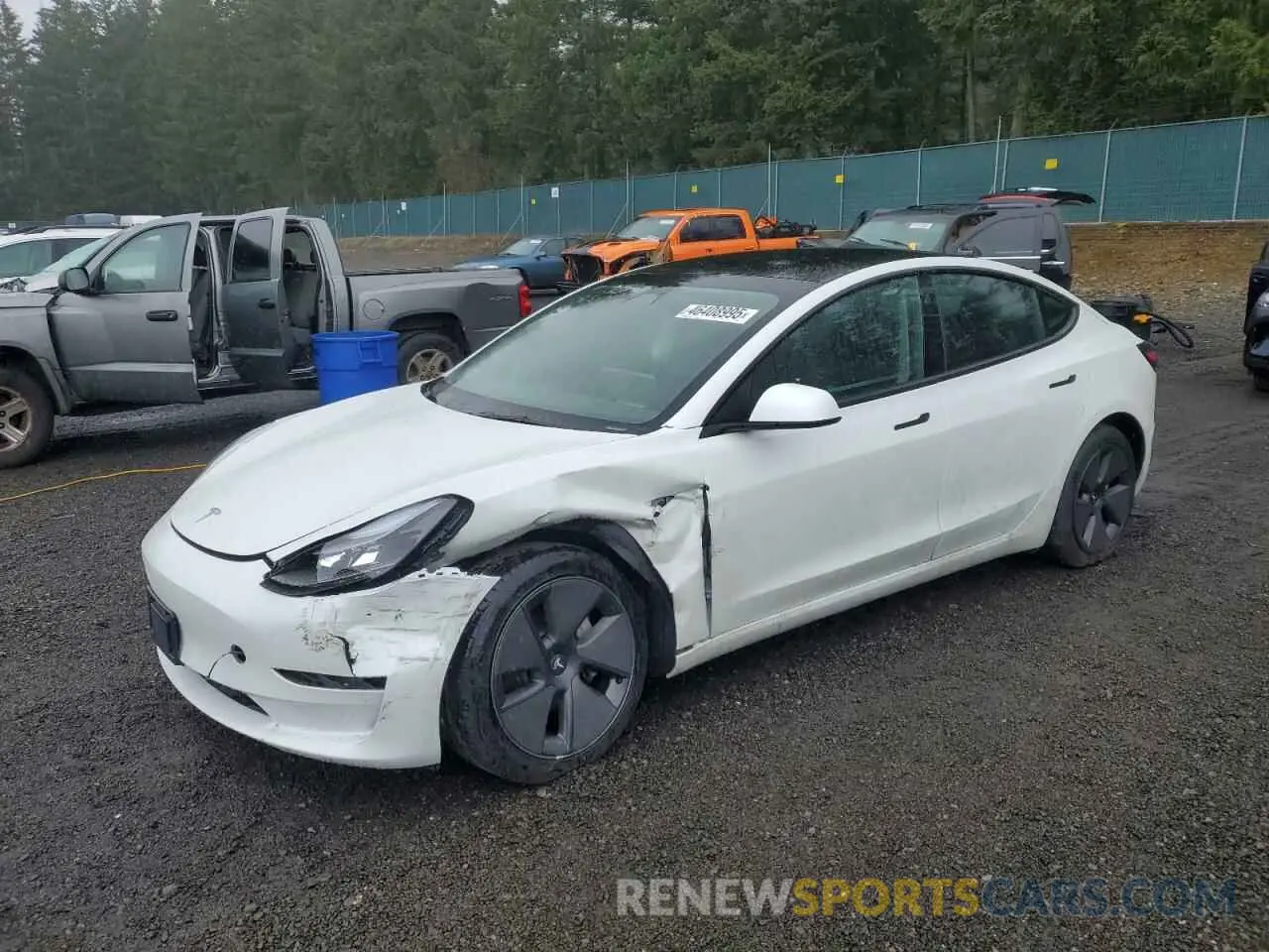 1 Фотография поврежденного автомобиля 5YJ3E1EB4PF619243 TESLA MODEL 3 2023