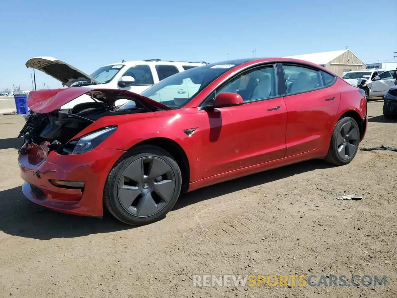 1 Photograph of a damaged car 5YJ3E1EB4PF655627 TESLA MODEL 3 2023