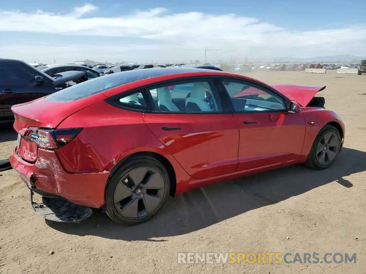 3 Photograph of a damaged car 5YJ3E1EB4PF655627 TESLA MODEL 3 2023