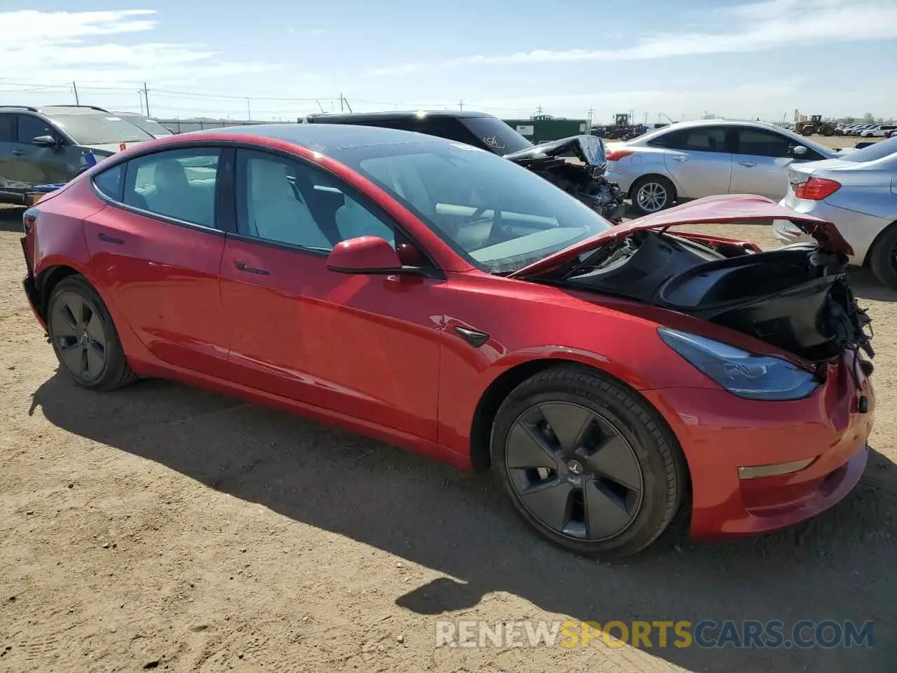 4 Photograph of a damaged car 5YJ3E1EB4PF655627 TESLA MODEL 3 2023