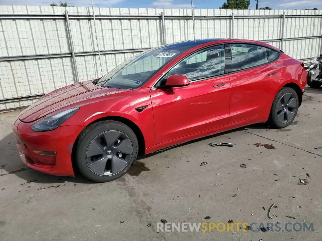 1 Фотография поврежденного автомобиля 5YJ3E1EB4PF662478 TESLA MODEL 3 2023