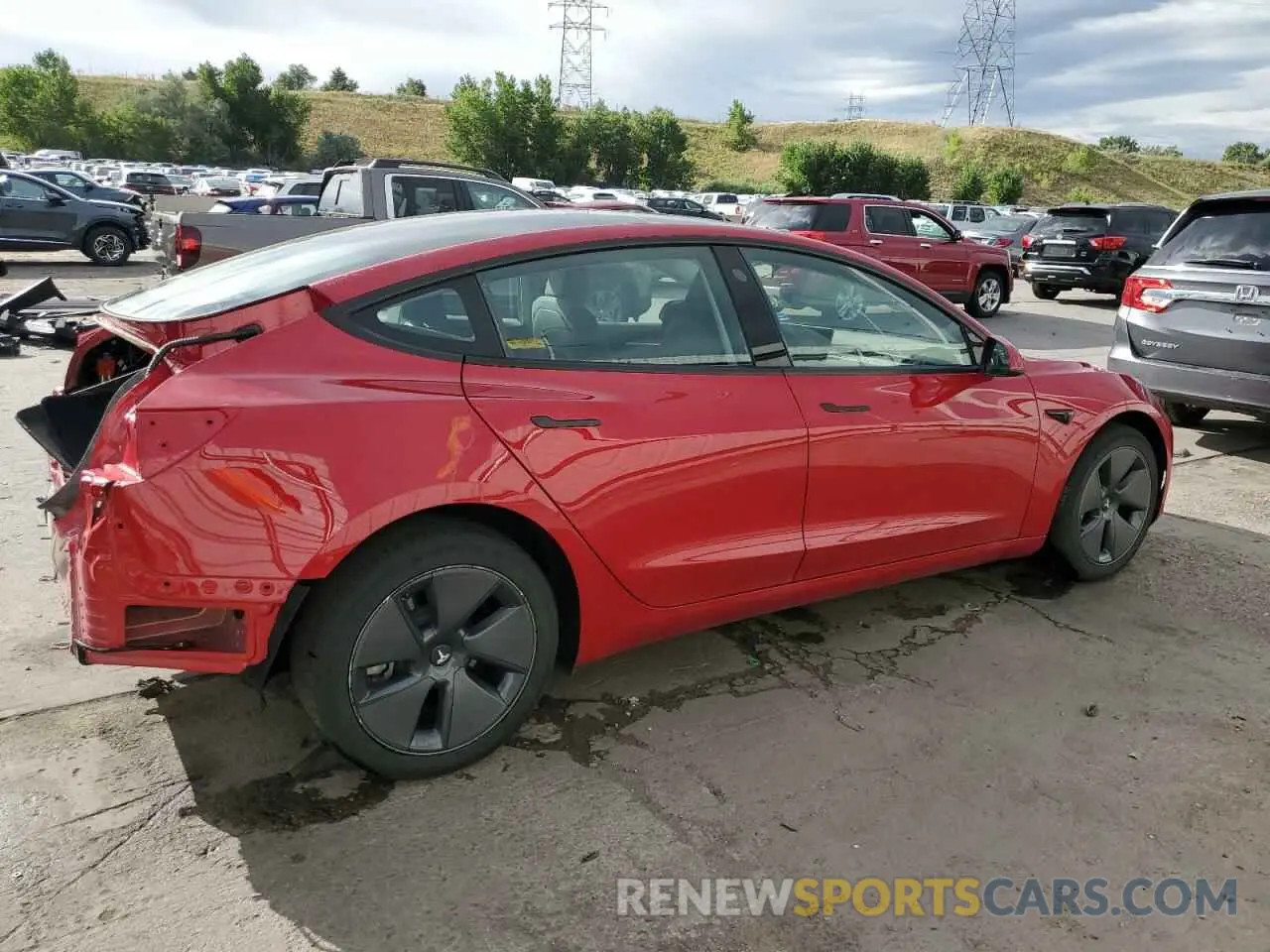 3 Фотография поврежденного автомобиля 5YJ3E1EB4PF662478 TESLA MODEL 3 2023