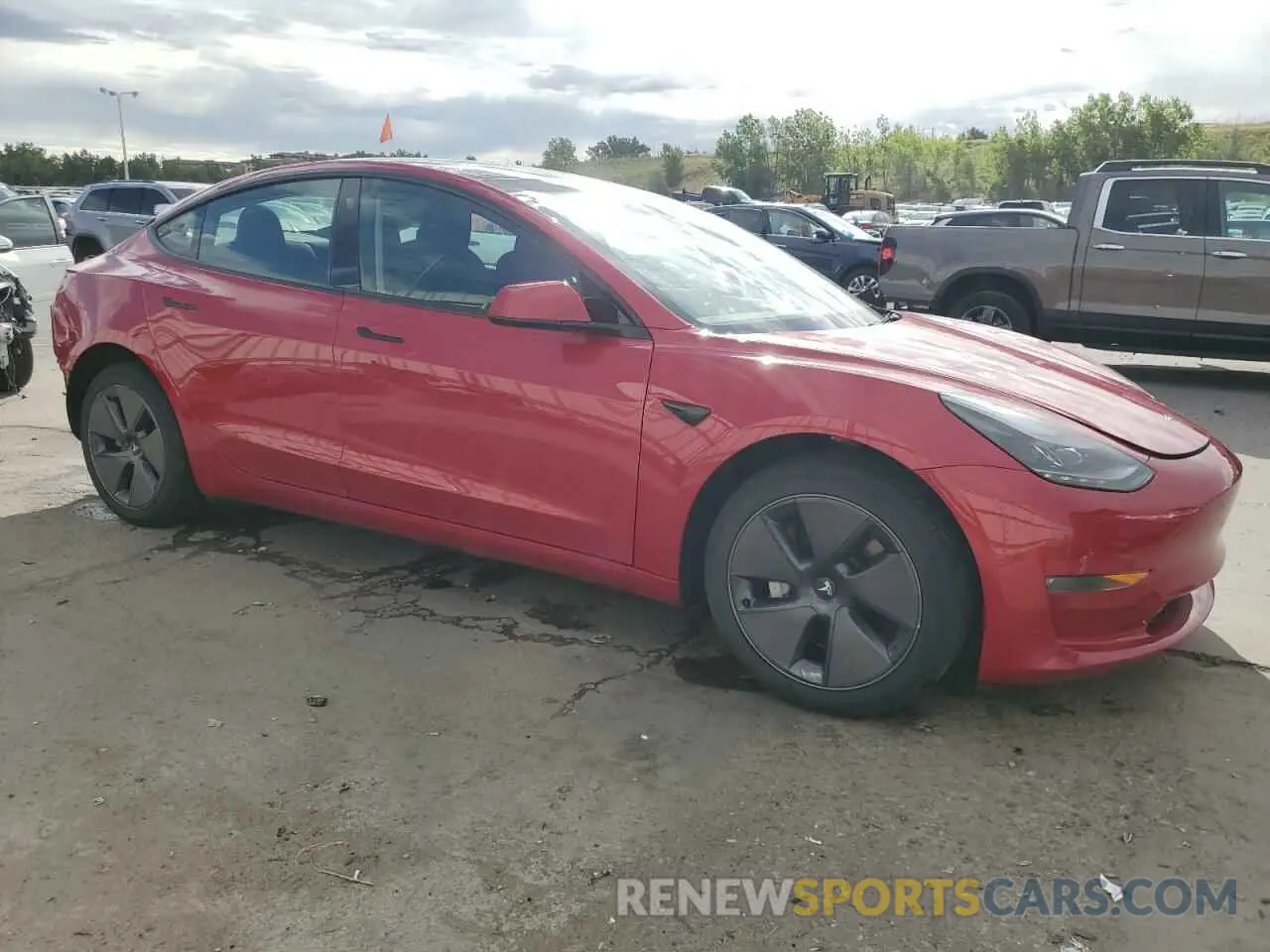 4 Фотография поврежденного автомобиля 5YJ3E1EB4PF662478 TESLA MODEL 3 2023