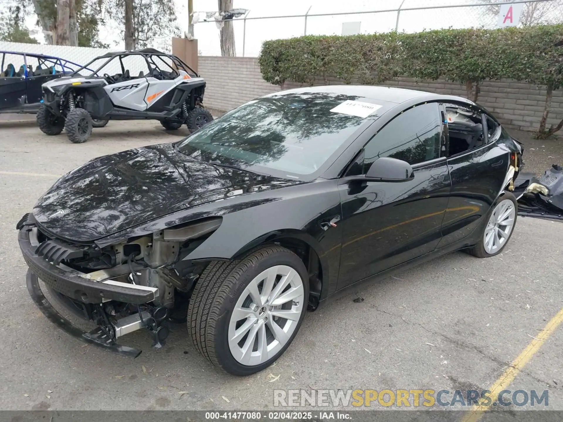 2 Photograph of a damaged car 5YJ3E1EB5PF594787 TESLA MODEL 3 2023