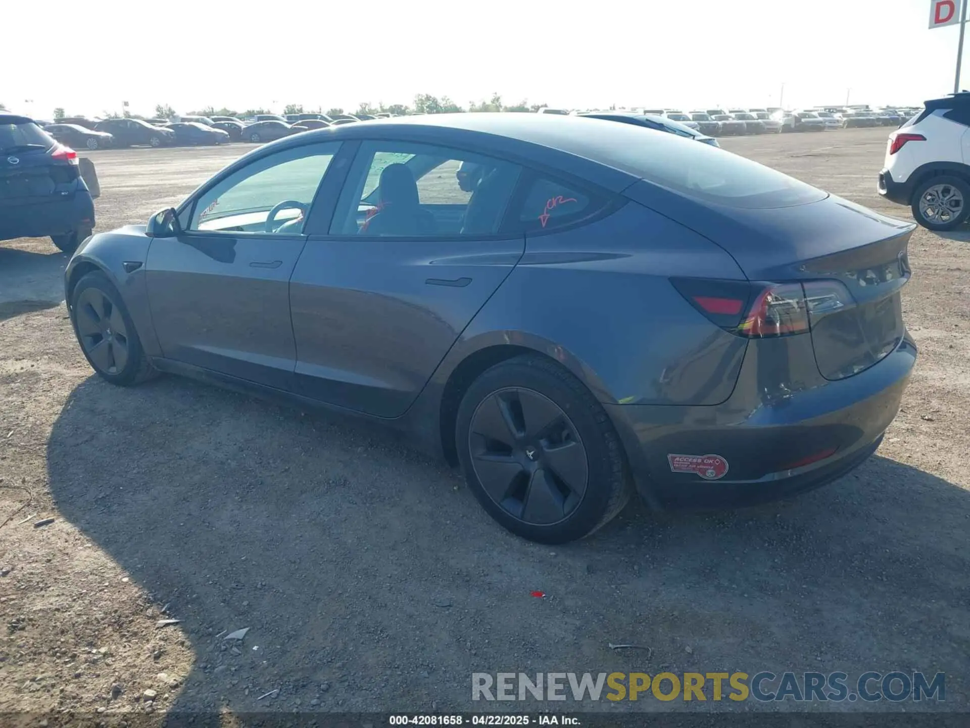 3 Фотография поврежденного автомобиля 5YJ3E1EB5PF668953 TESLA MODEL 3 2023
