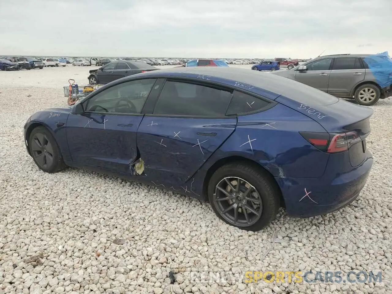 2 Фотография поврежденного автомобиля 5YJ3E1EB5PF711798 TESLA MODEL 3 2023