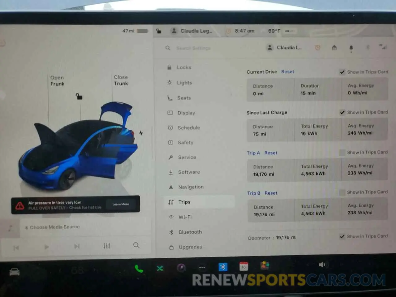9 Фотография поврежденного автомобиля 5YJ3E1EB5PF711798 TESLA MODEL 3 2023