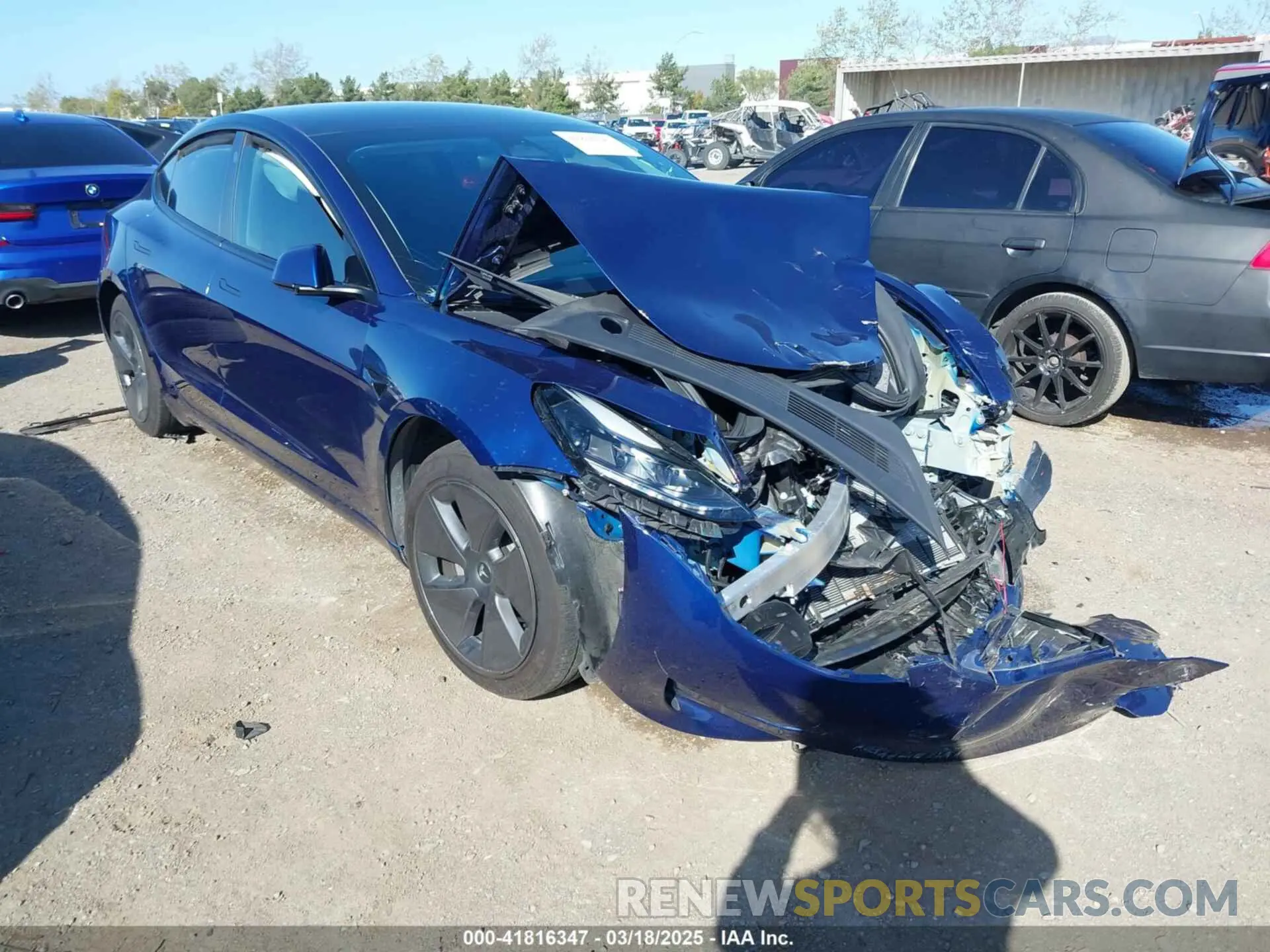 1 Фотография поврежденного автомобиля 5YJ3E1EB6PF595642 TESLA MODEL 3 2023