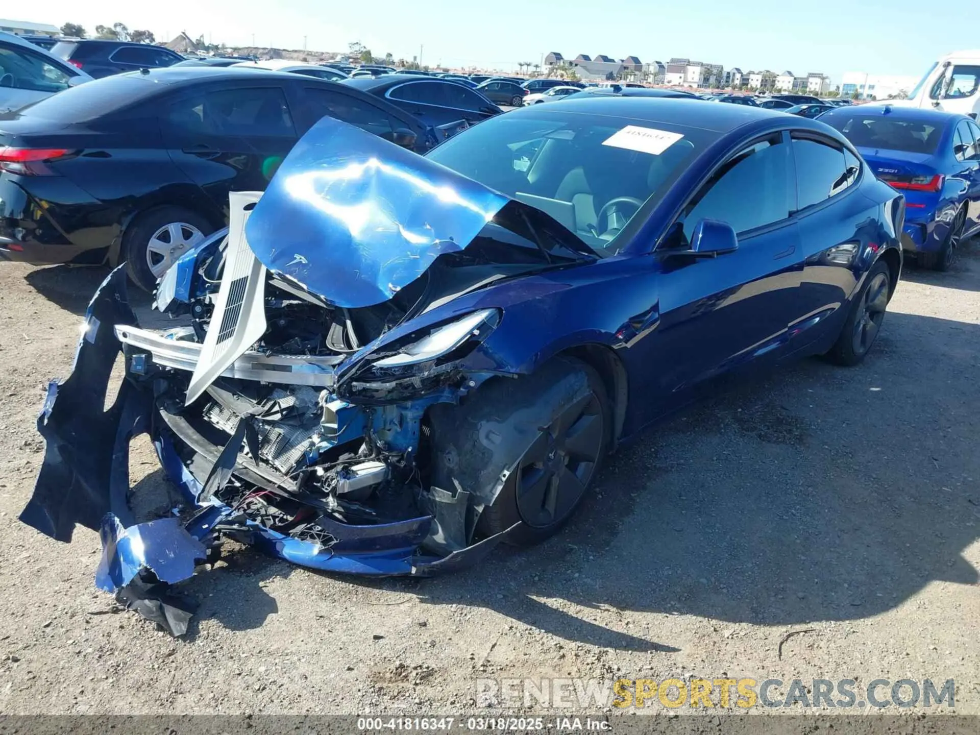 2 Фотография поврежденного автомобиля 5YJ3E1EB6PF595642 TESLA MODEL 3 2023