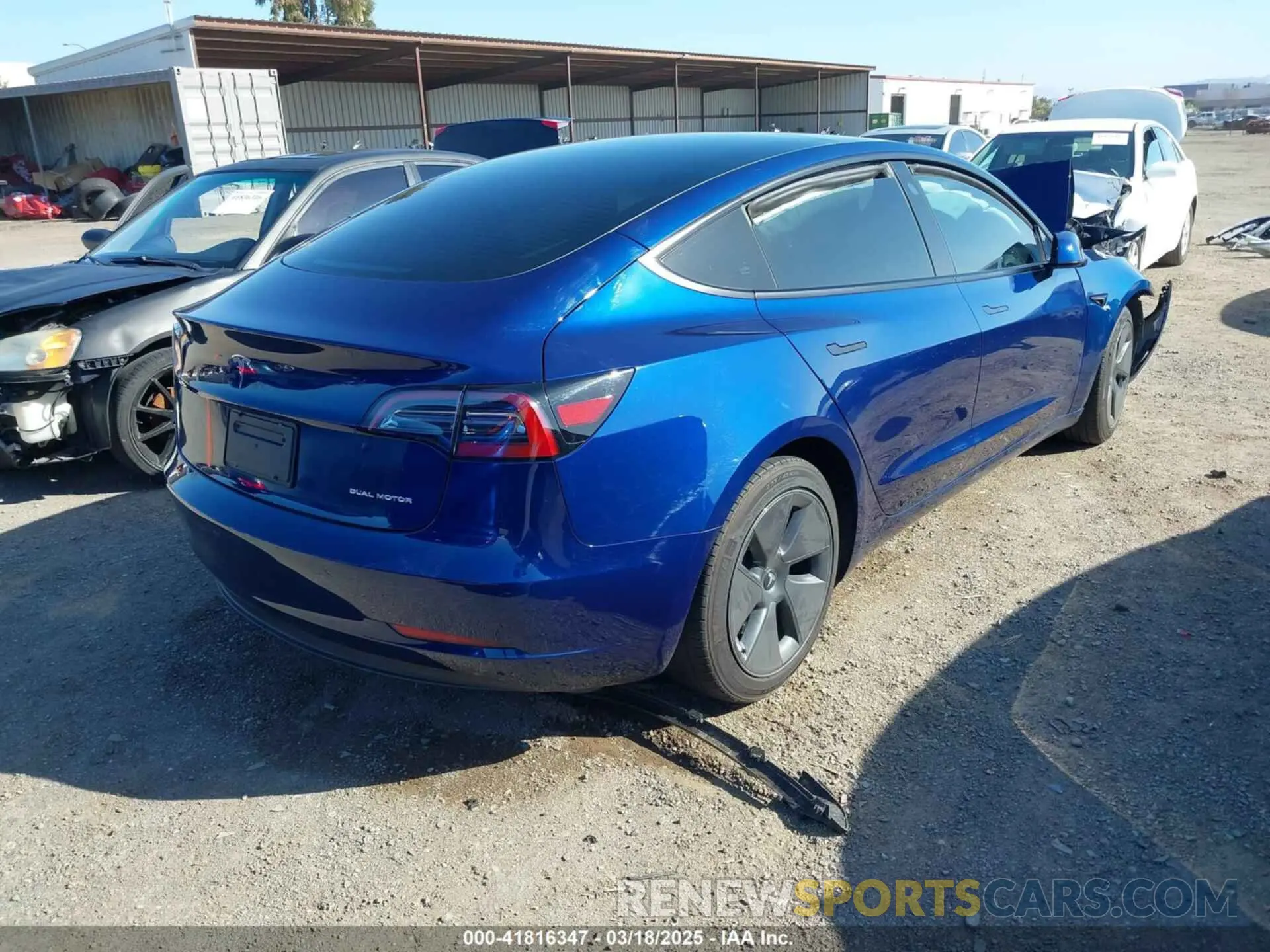 4 Фотография поврежденного автомобиля 5YJ3E1EB6PF595642 TESLA MODEL 3 2023