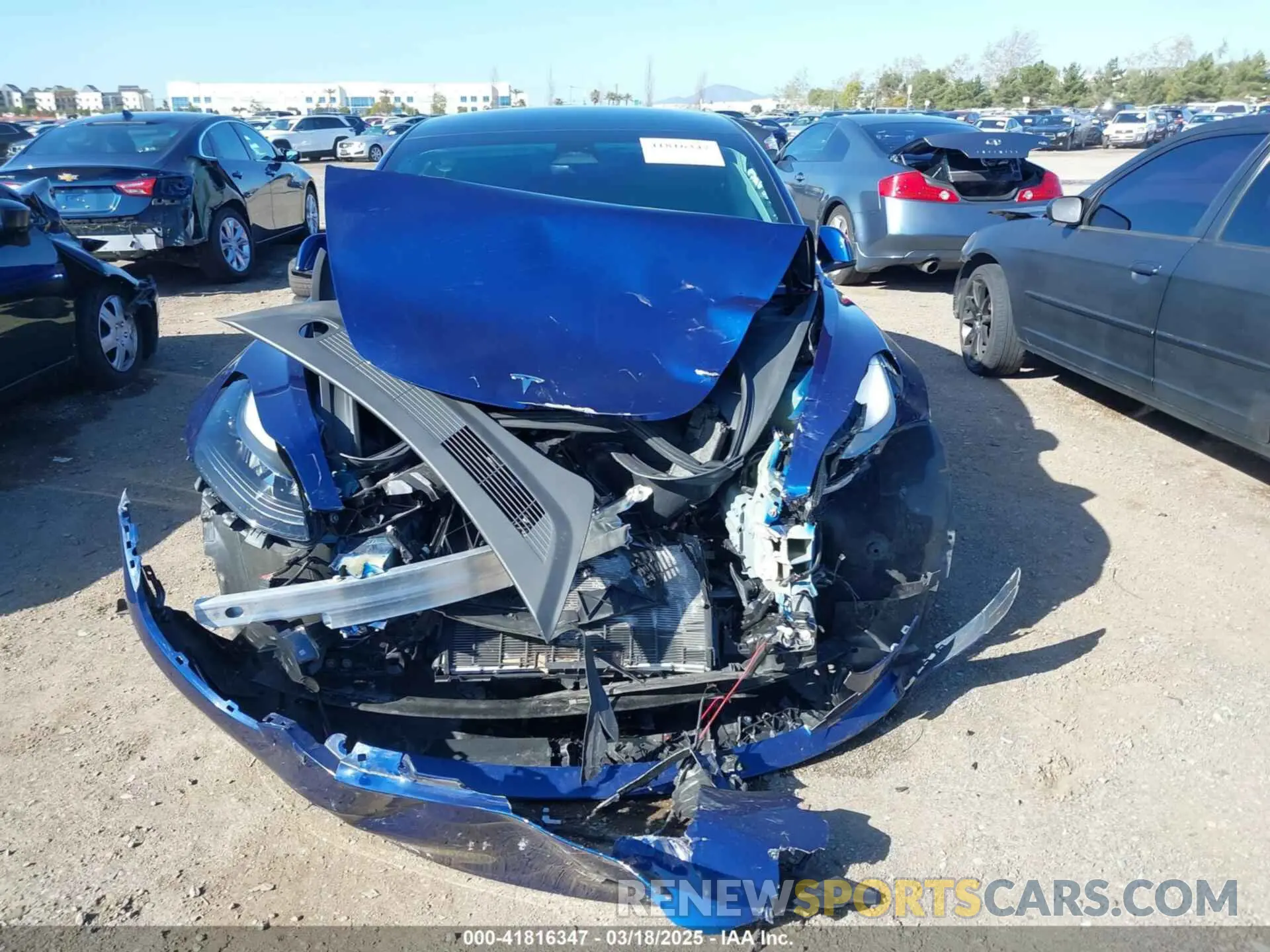 6 Фотография поврежденного автомобиля 5YJ3E1EB6PF595642 TESLA MODEL 3 2023