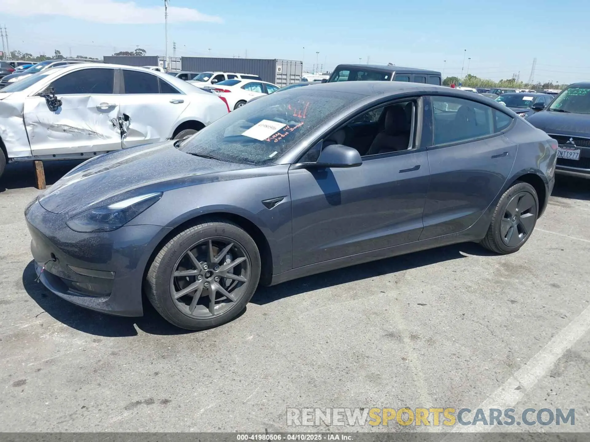 2 Photograph of a damaged car 5YJ3E1EB6PF682747 TESLA MODEL 3 2023