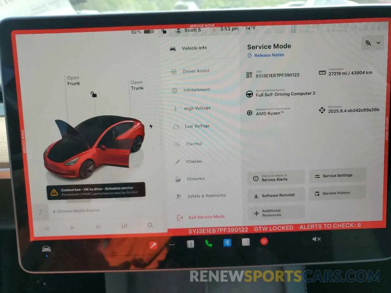 9 Фотография поврежденного автомобиля 5YJ3E1EB7PF390122 TESLA MODEL 3 2023