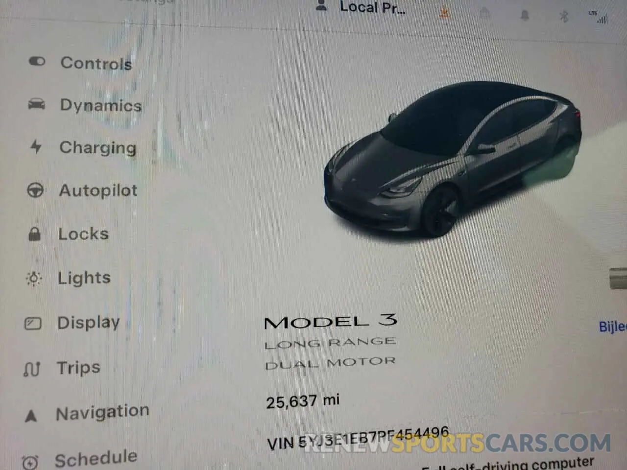 9 Фотография поврежденного автомобиля 5YJ3E1EB7PF454496 TESLA MODEL 3 2023