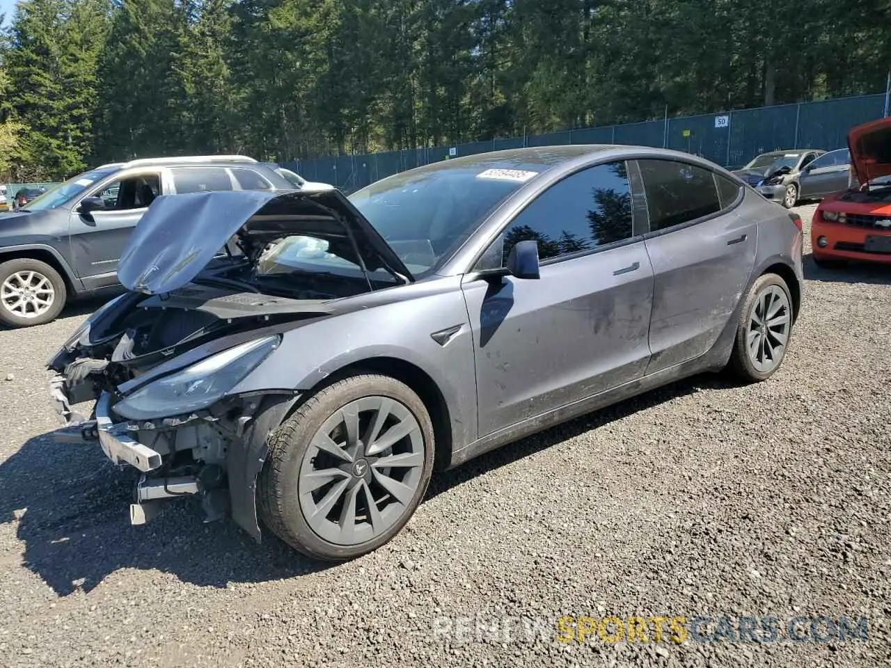 1 Photograph of a damaged car 5YJ3E1EB7PF479298 TESLA MODEL 3 2023