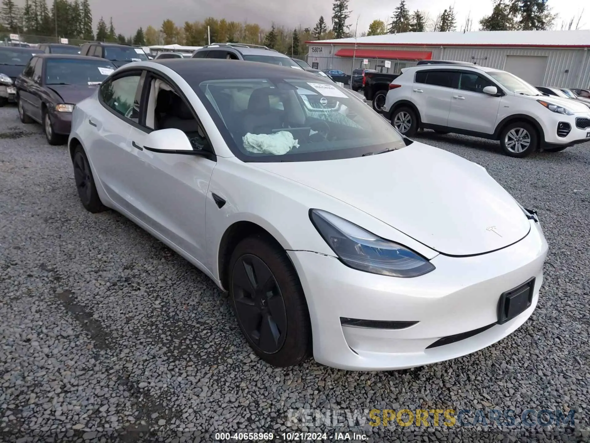 1 Photograph of a damaged car 5YJ3E1EB7PF603408 TESLA MODEL 3 2023