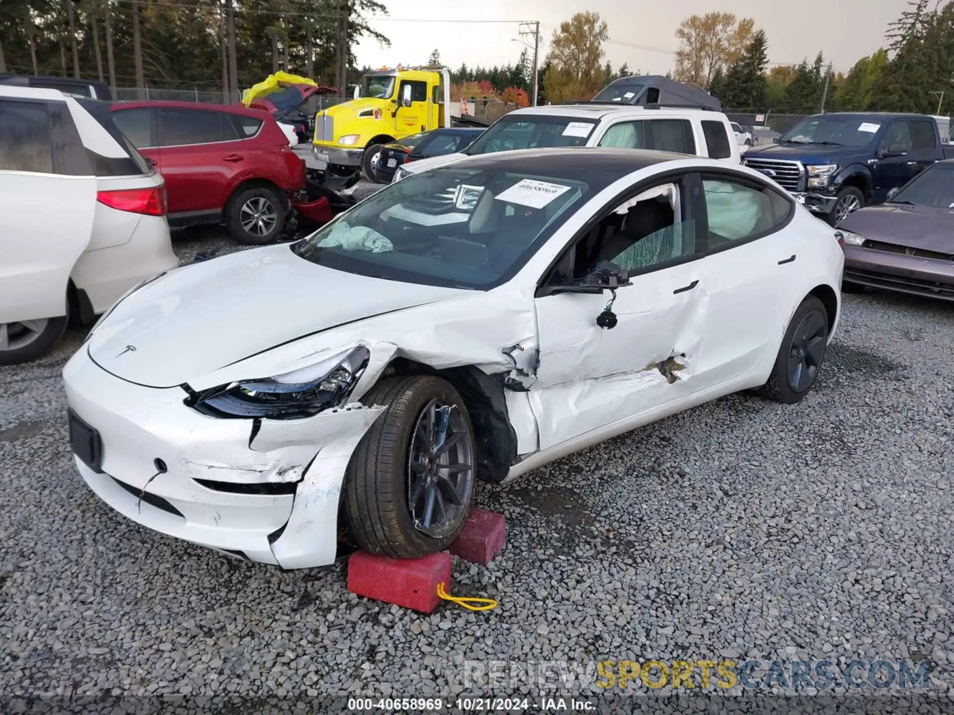 2 Photograph of a damaged car 5YJ3E1EB7PF603408 TESLA MODEL 3 2023
