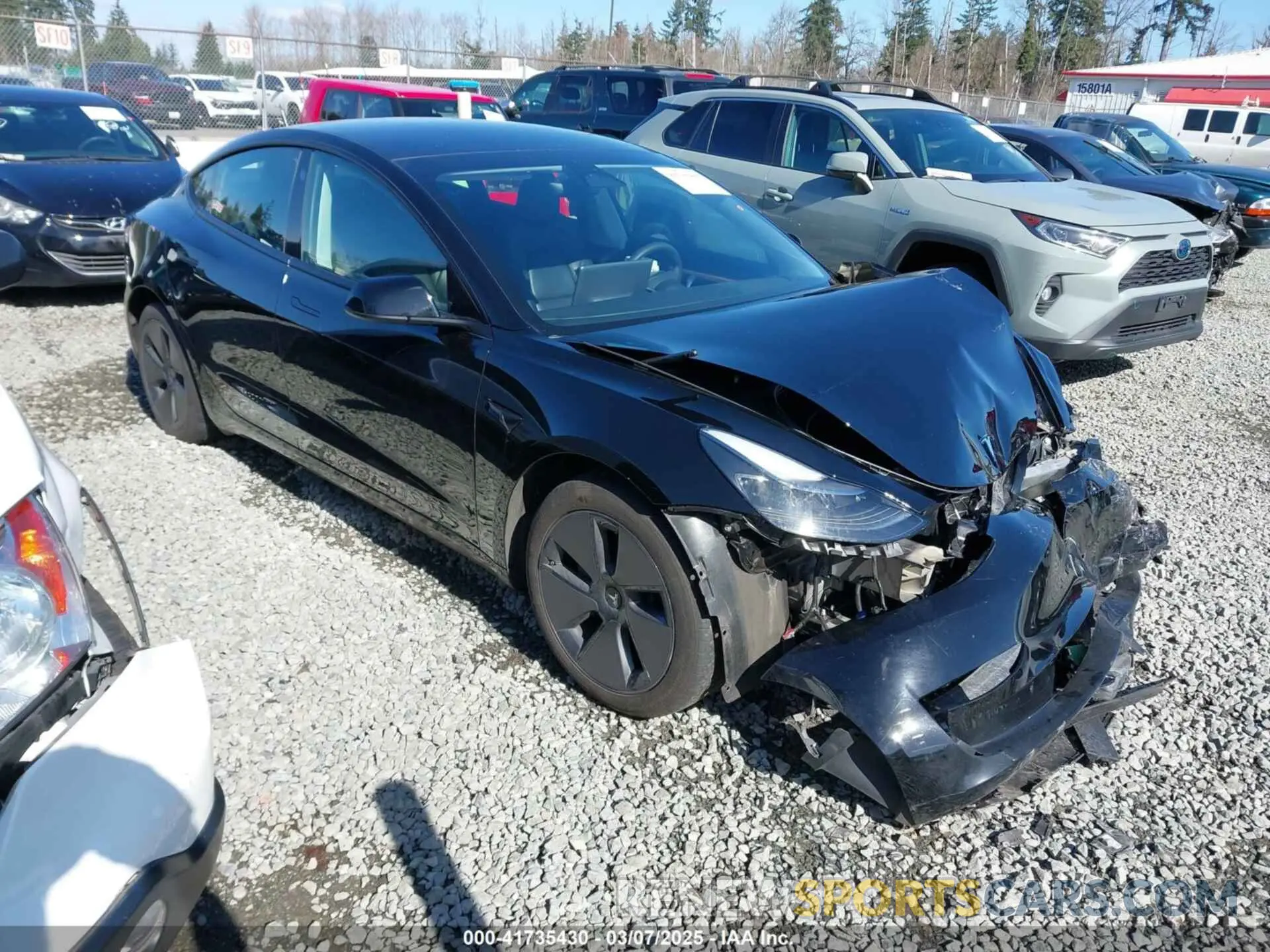 1 Photograph of a damaged car 5YJ3E1EB7PF657274 TESLA MODEL 3 2023