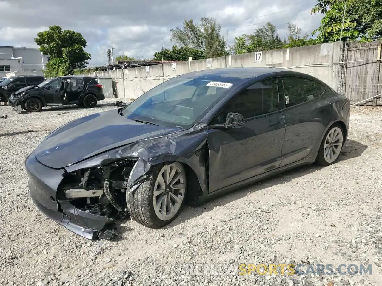 1 Фотография поврежденного автомобиля 5YJ3E1EB8PF392106 TESLA MODEL 3 2023