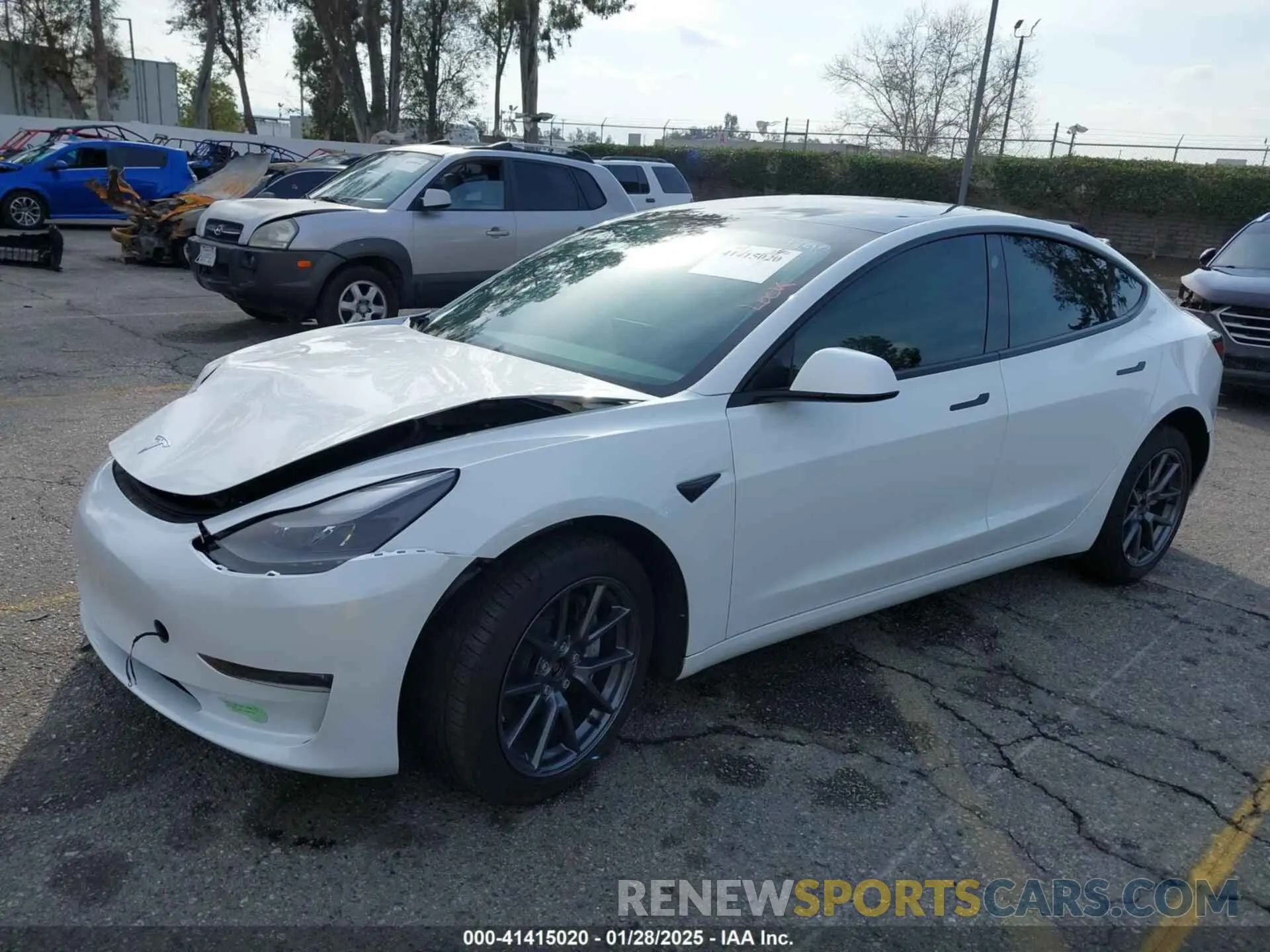 2 Photograph of a damaged car 5YJ3E1EB8PF392249 TESLA MODEL 3 2023