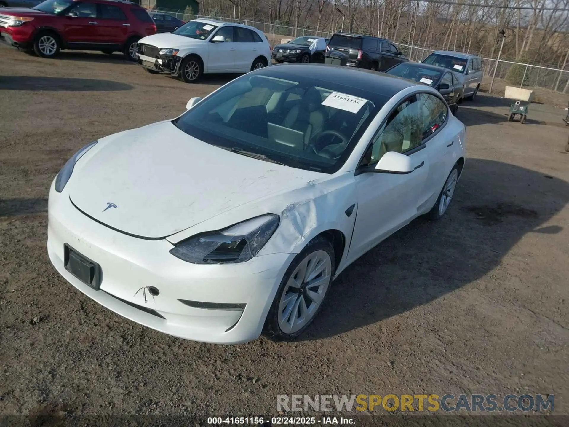 2 Photograph of a damaged car 5YJ3E1EB8PF600291 TESLA MODEL 3 2023