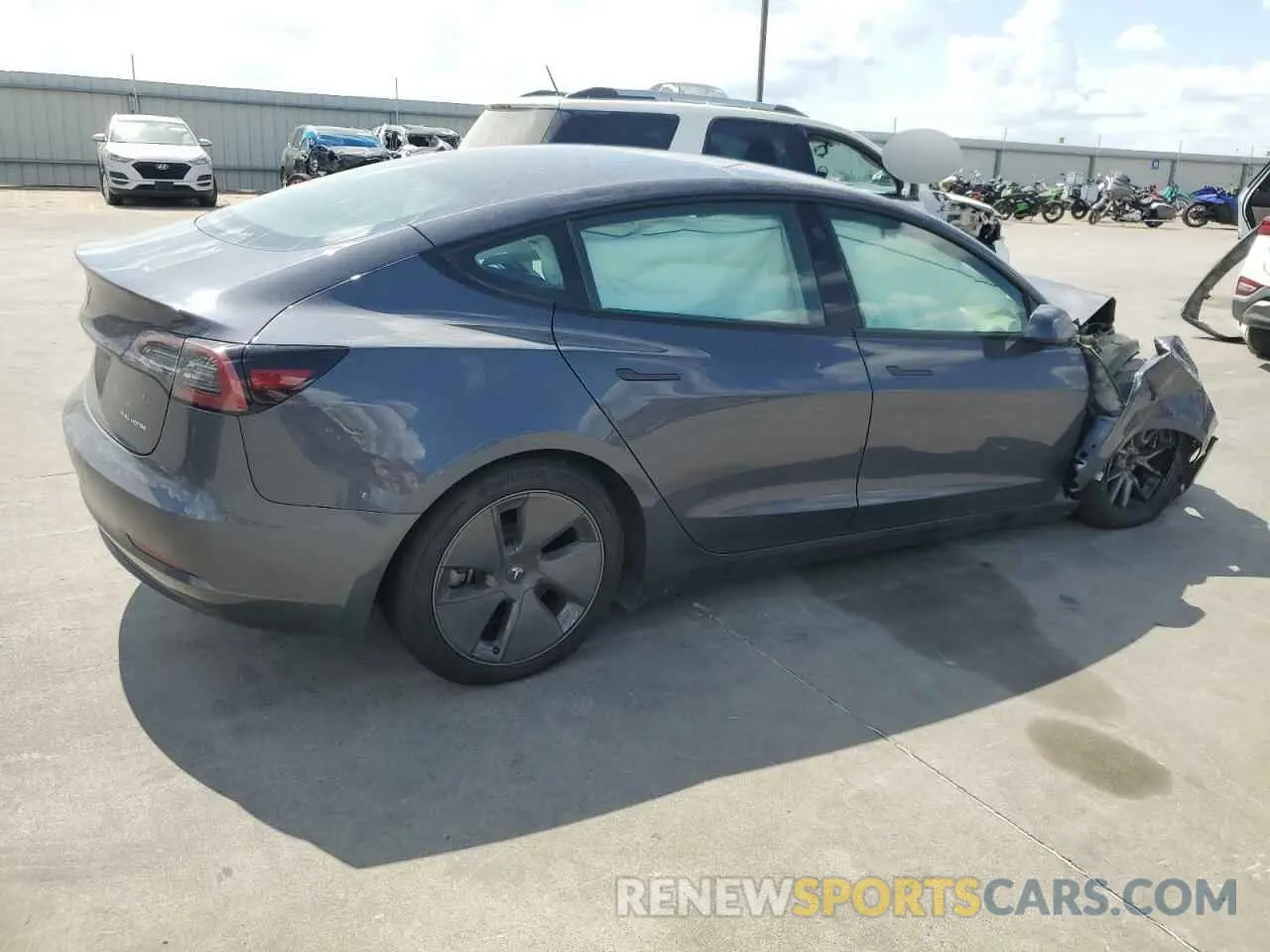 3 Photograph of a damaged car 5YJ3E1EB8PF631492 TESLA MODEL 3 2023