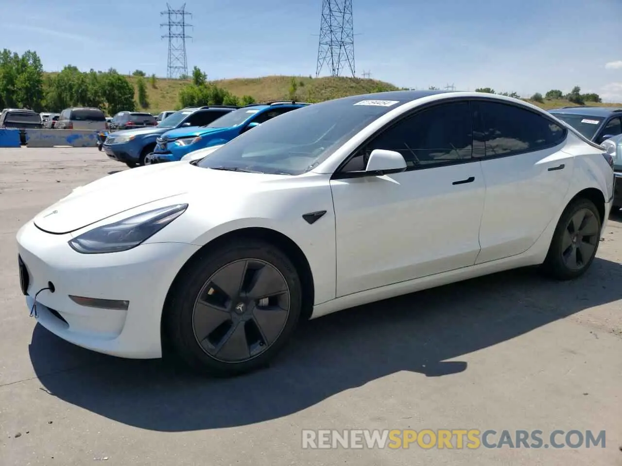 1 Photograph of a damaged car 5YJ3E1EB8PF632948 TESLA MODEL 3 2023