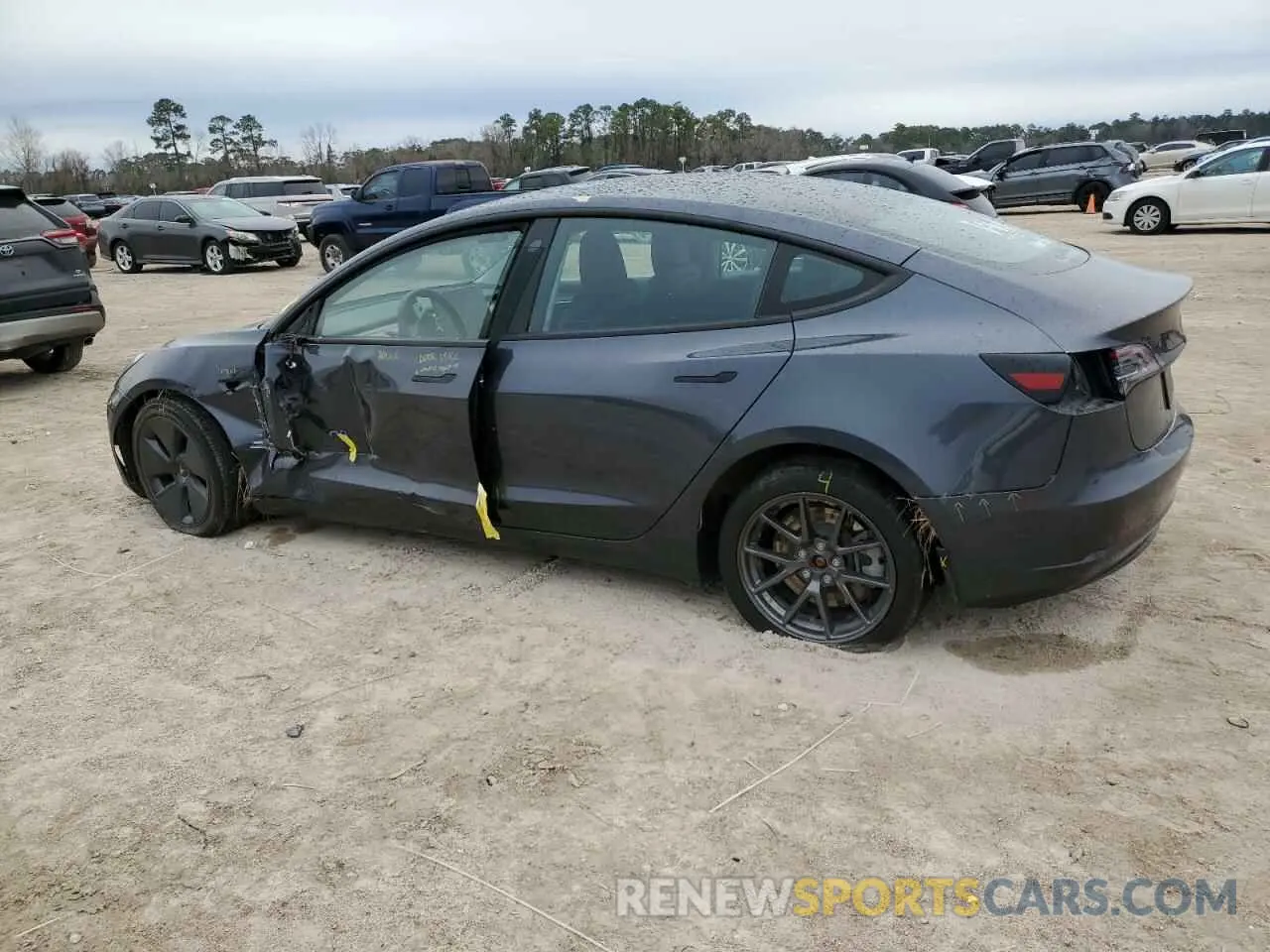 2 Photograph of a damaged car 5YJ3E1EB8PF685049 TESLA MODEL 3 2023